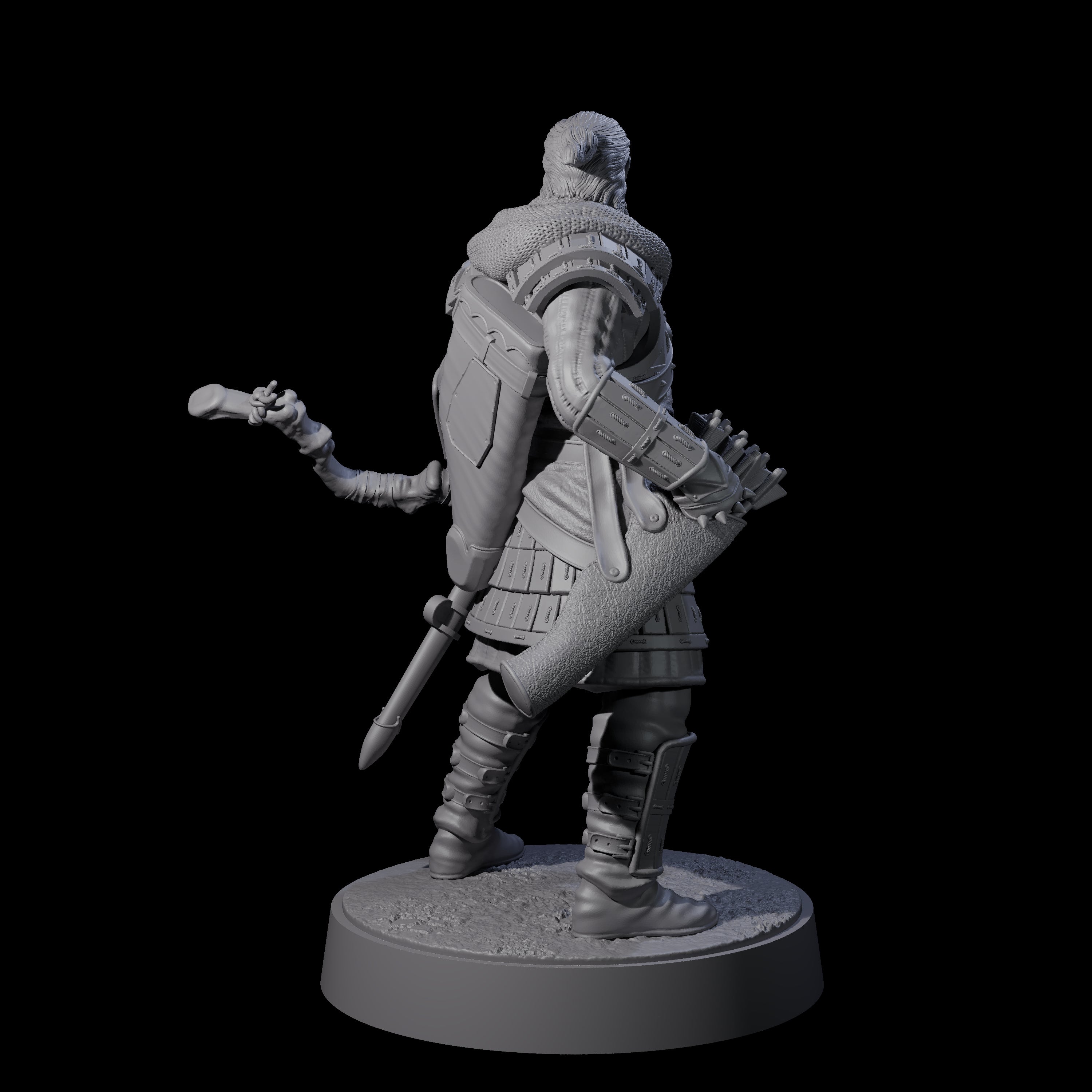 Grizzled Archer A Miniature for Dungeons and Dragons, Pathfinder or other TTRPGs