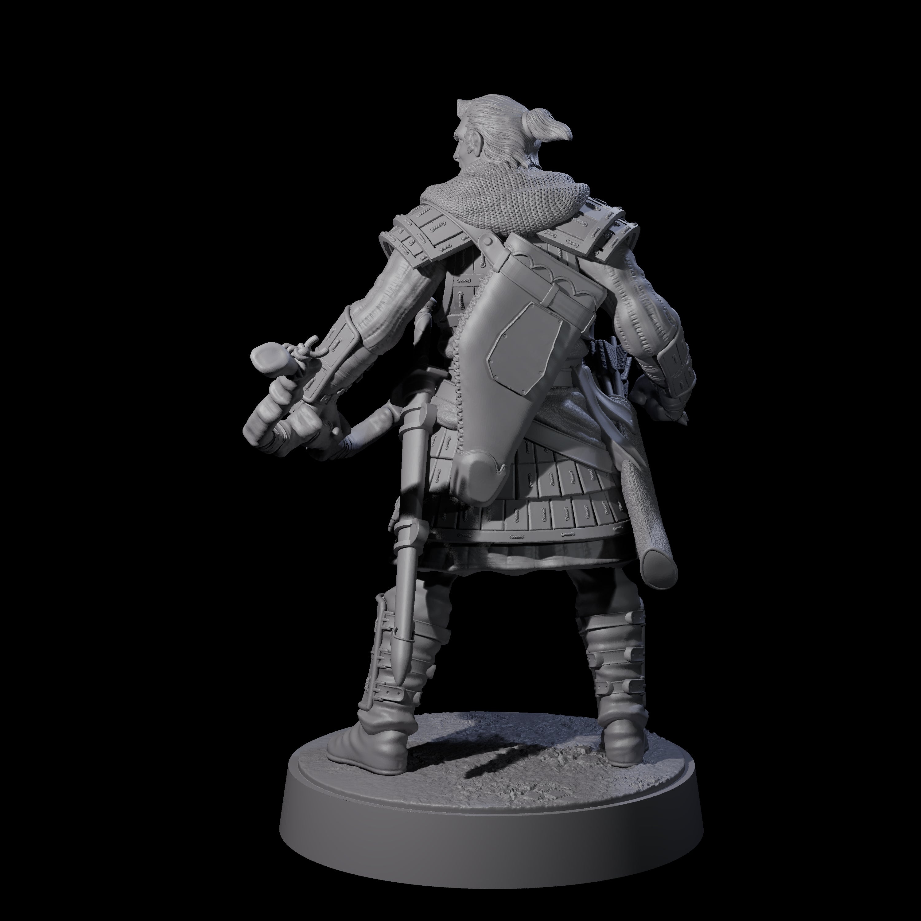 Grizzled Archer A Miniature for Dungeons and Dragons, Pathfinder or other TTRPGs