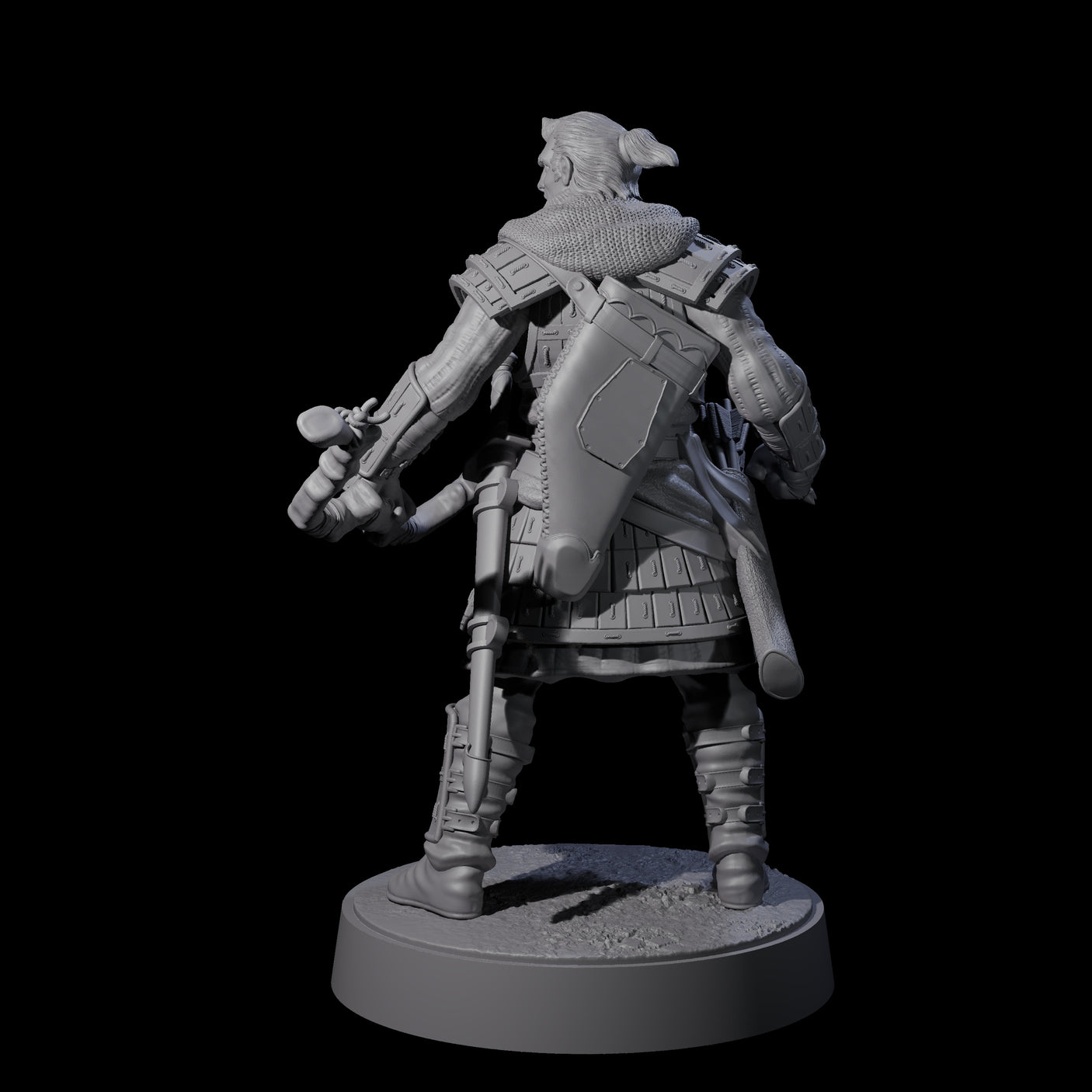 Grizzled Archer A Miniature for Dungeons and Dragons, Pathfinder or other TTRPGs