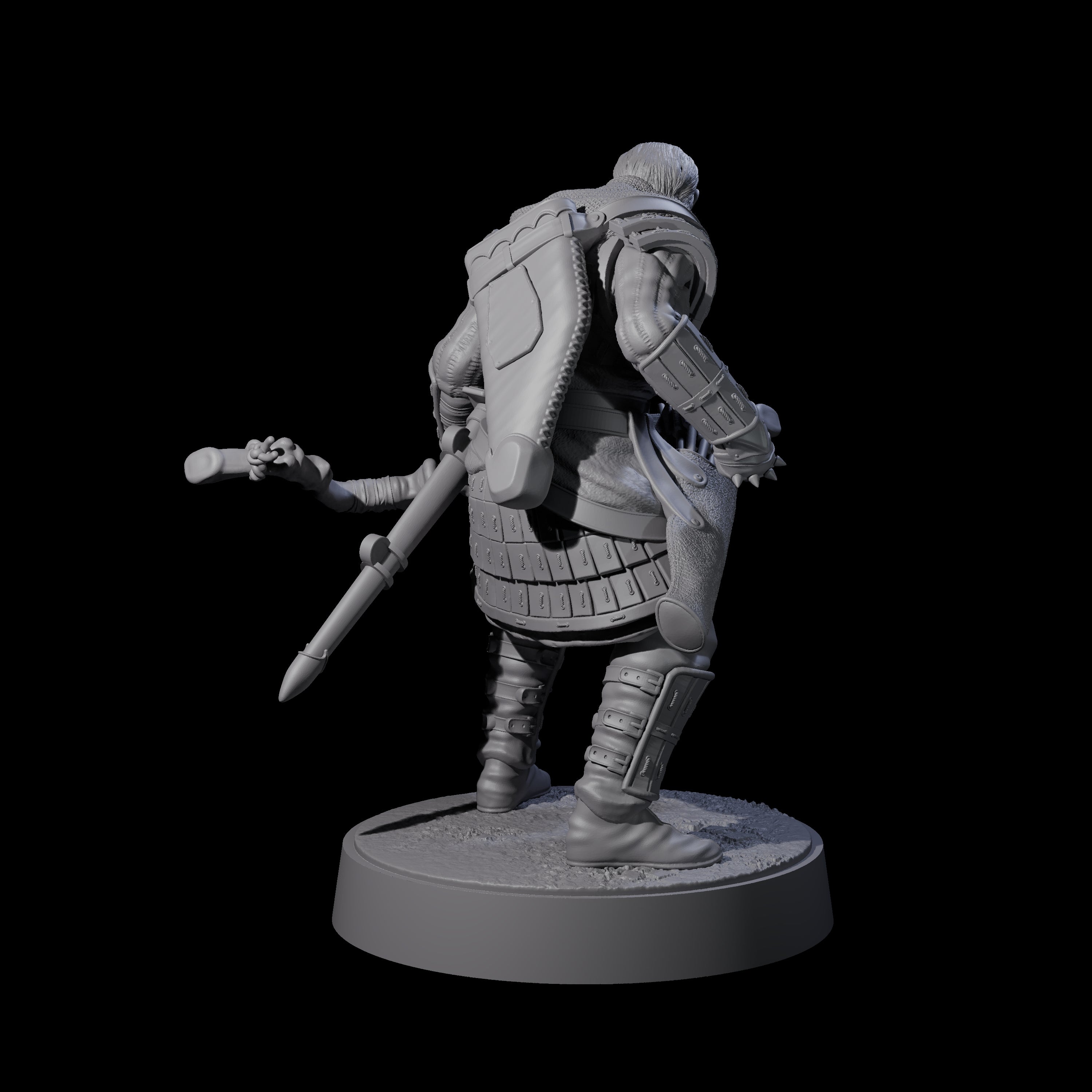 Grizzled Archer C Miniature for Dungeons and Dragons, Pathfinder or other TTRPGs