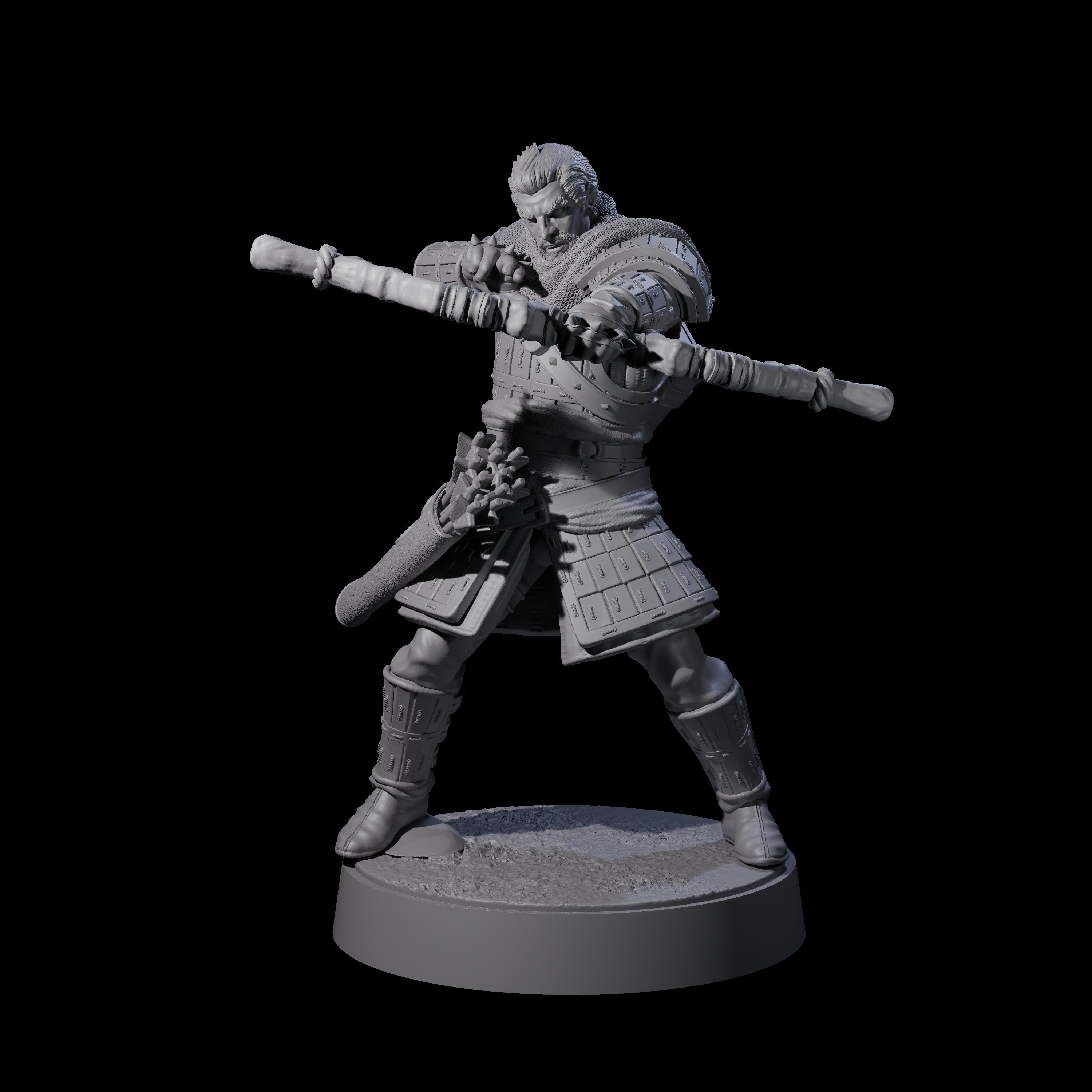 Grizzled Archer D Miniature for Dungeons and Dragons, Pathfinder or other TTRPGs
