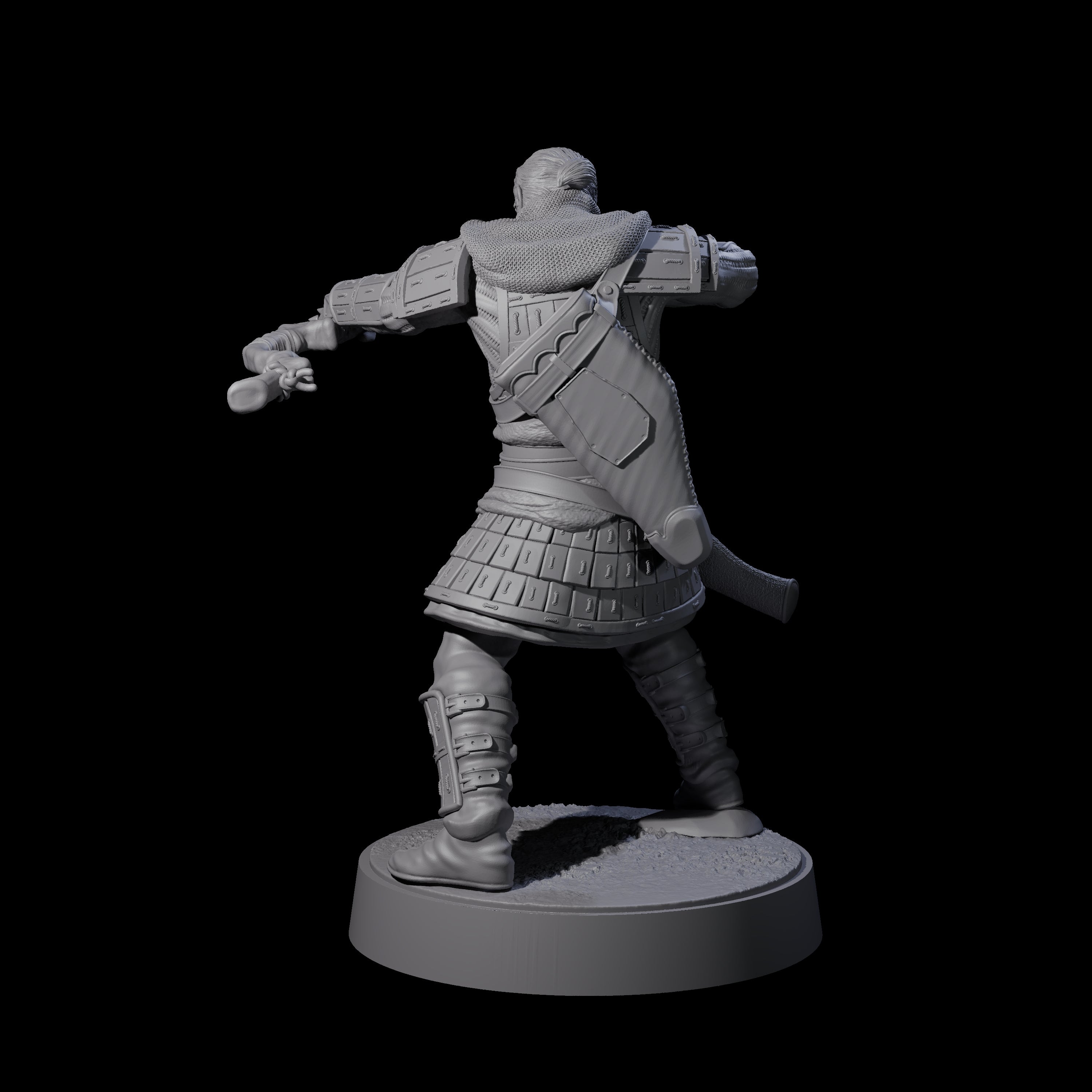 Grizzled Archer D Miniature for Dungeons and Dragons, Pathfinder or other TTRPGs