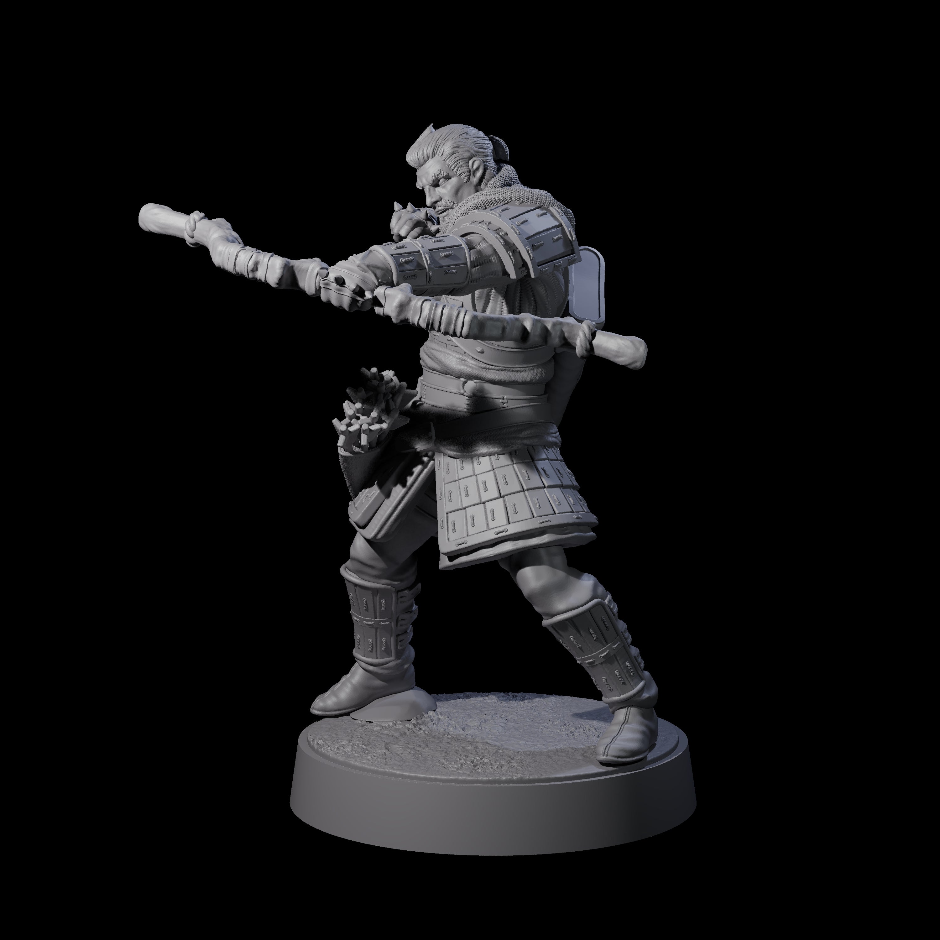 Grizzled Archer D Miniature for Dungeons and Dragons, Pathfinder or other TTRPGs