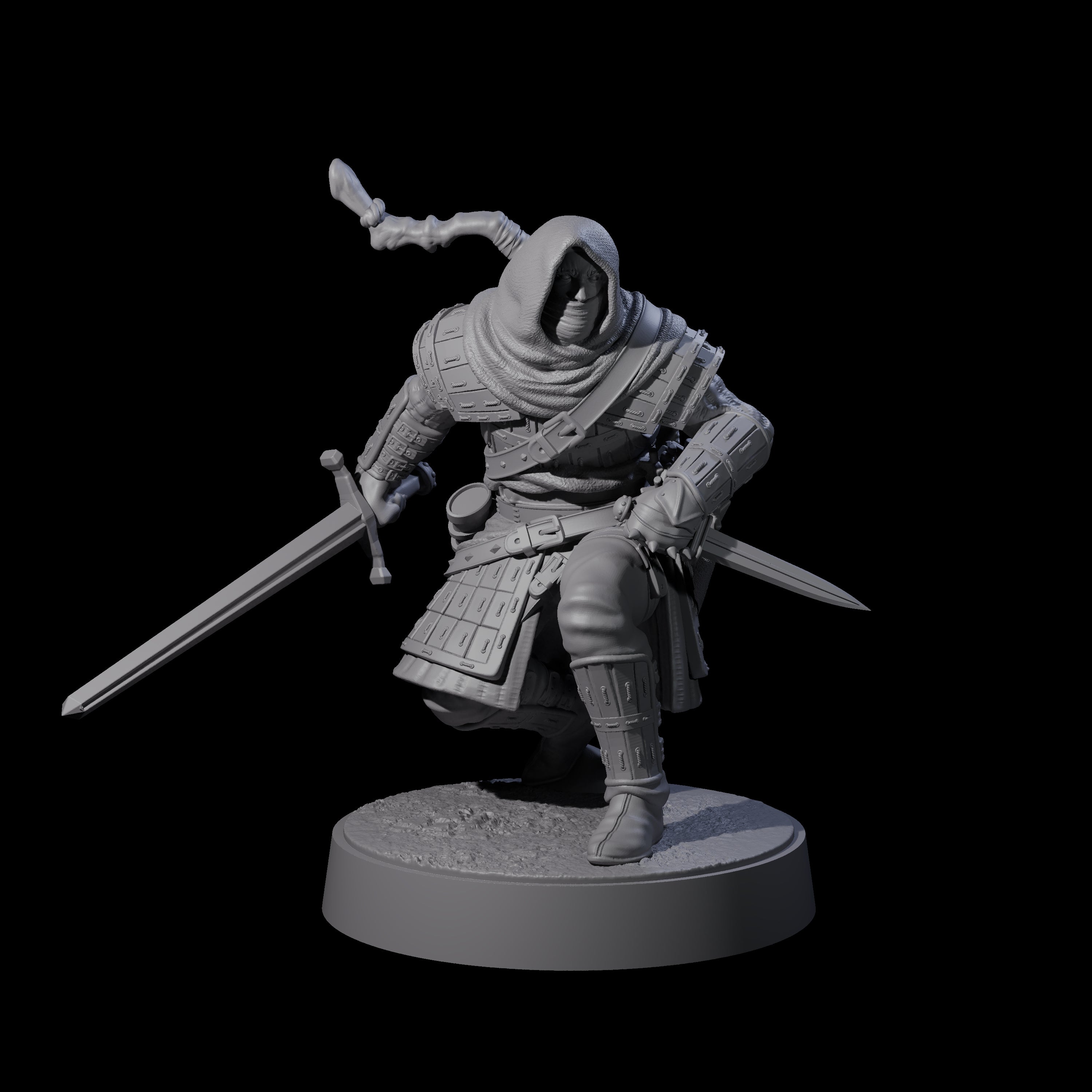 Grizzled Archer F Miniature for Dungeons and Dragons, Pathfinder or other TTRPGs