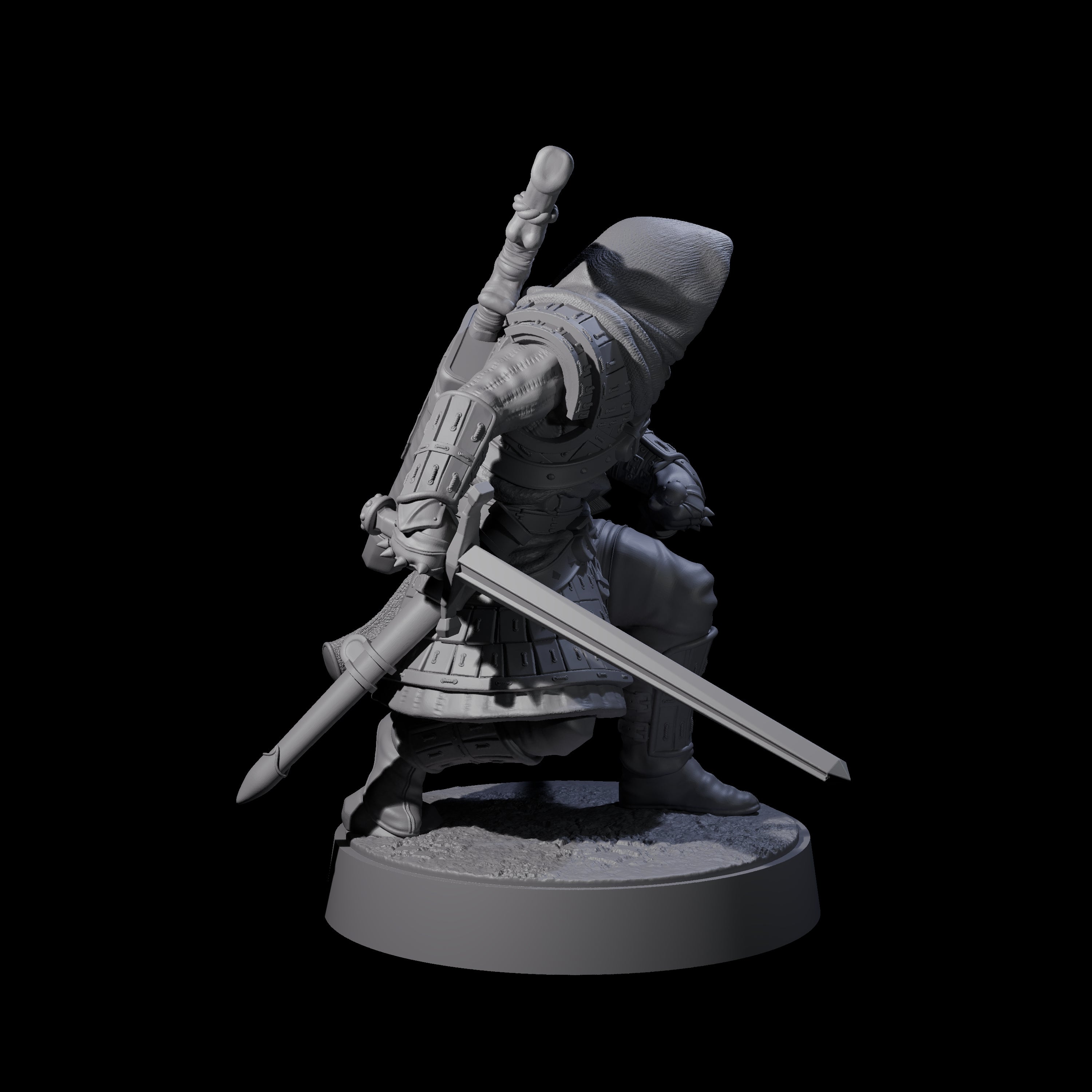 Grizzled Archer F Miniature for Dungeons and Dragons, Pathfinder or other TTRPGs