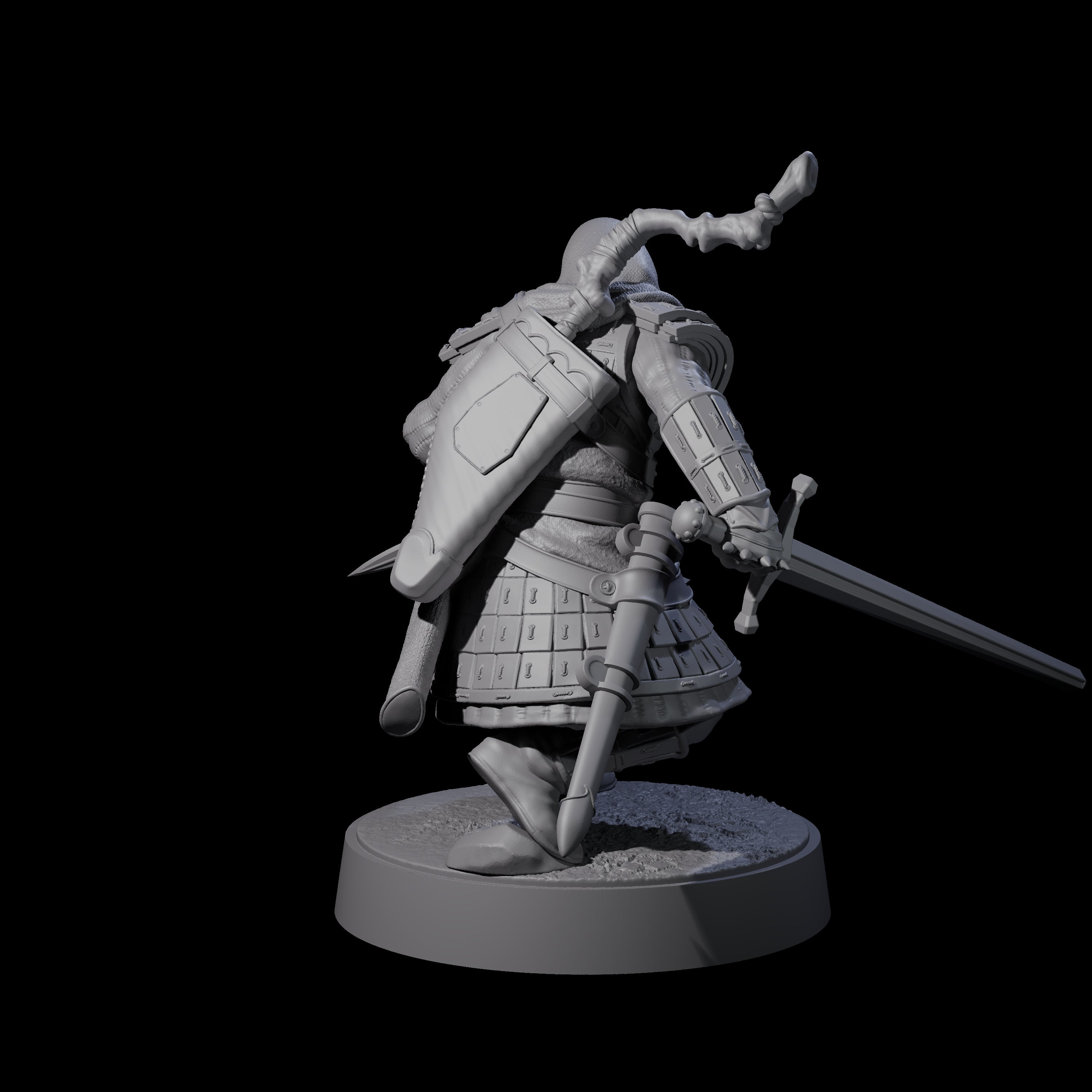Grizzled Archer F Miniature for Dungeons and Dragons, Pathfinder or other TTRPGs