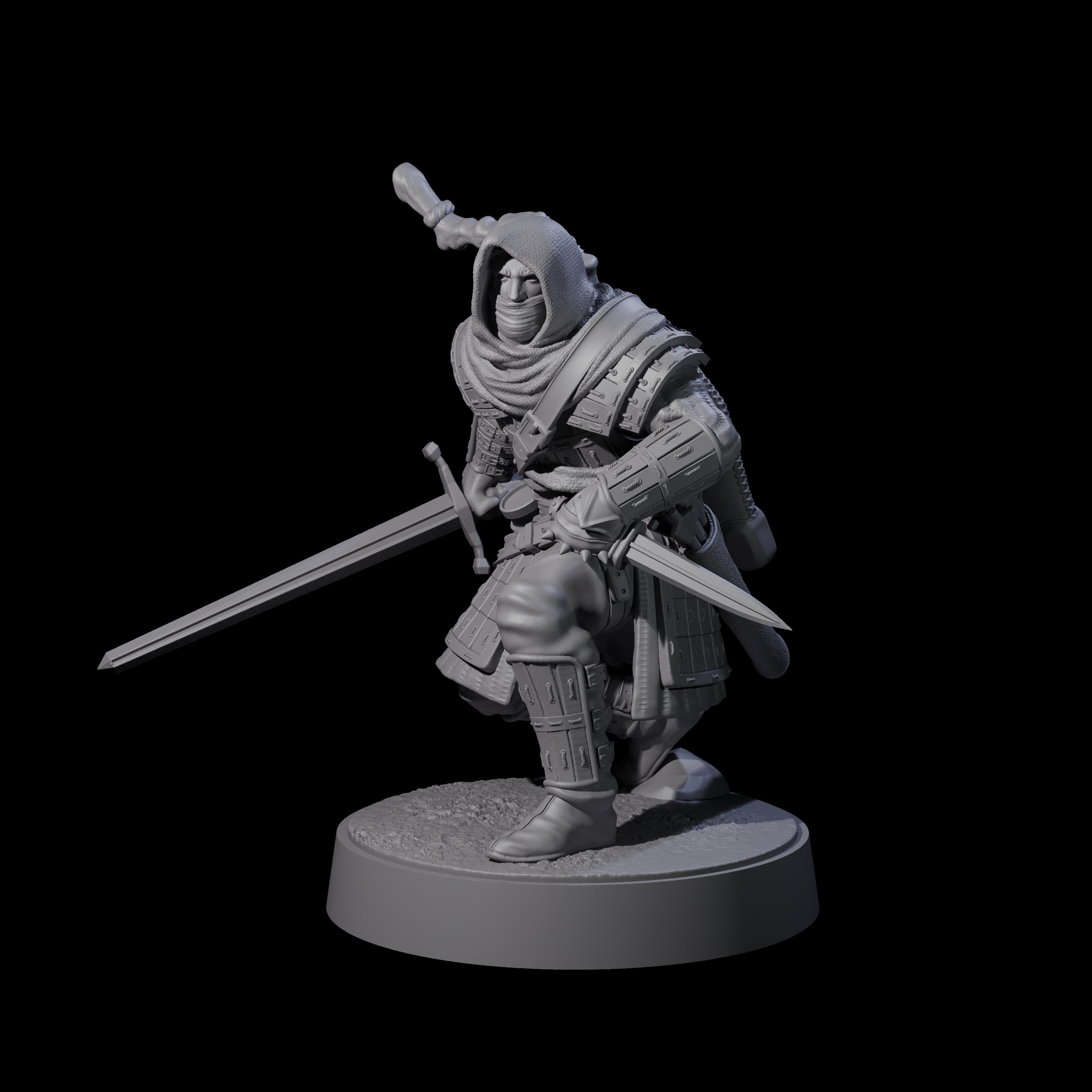 Grizzled Archer F Miniature for Dungeons and Dragons, Pathfinder or other TTRPGs