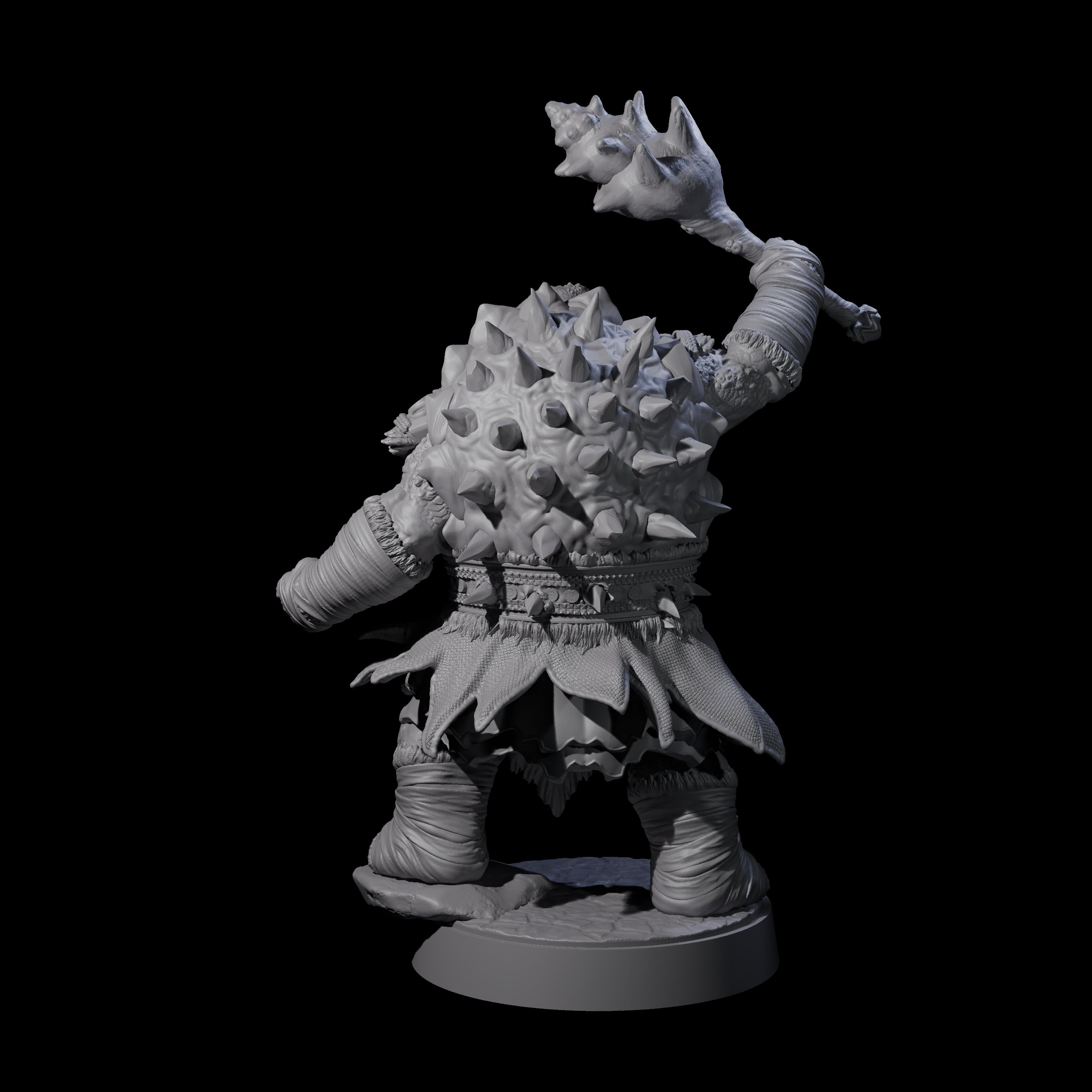 Grizzled Tortle Chief Miniature for Dungeons and Dragons, Pathfinder or other TTRPGs