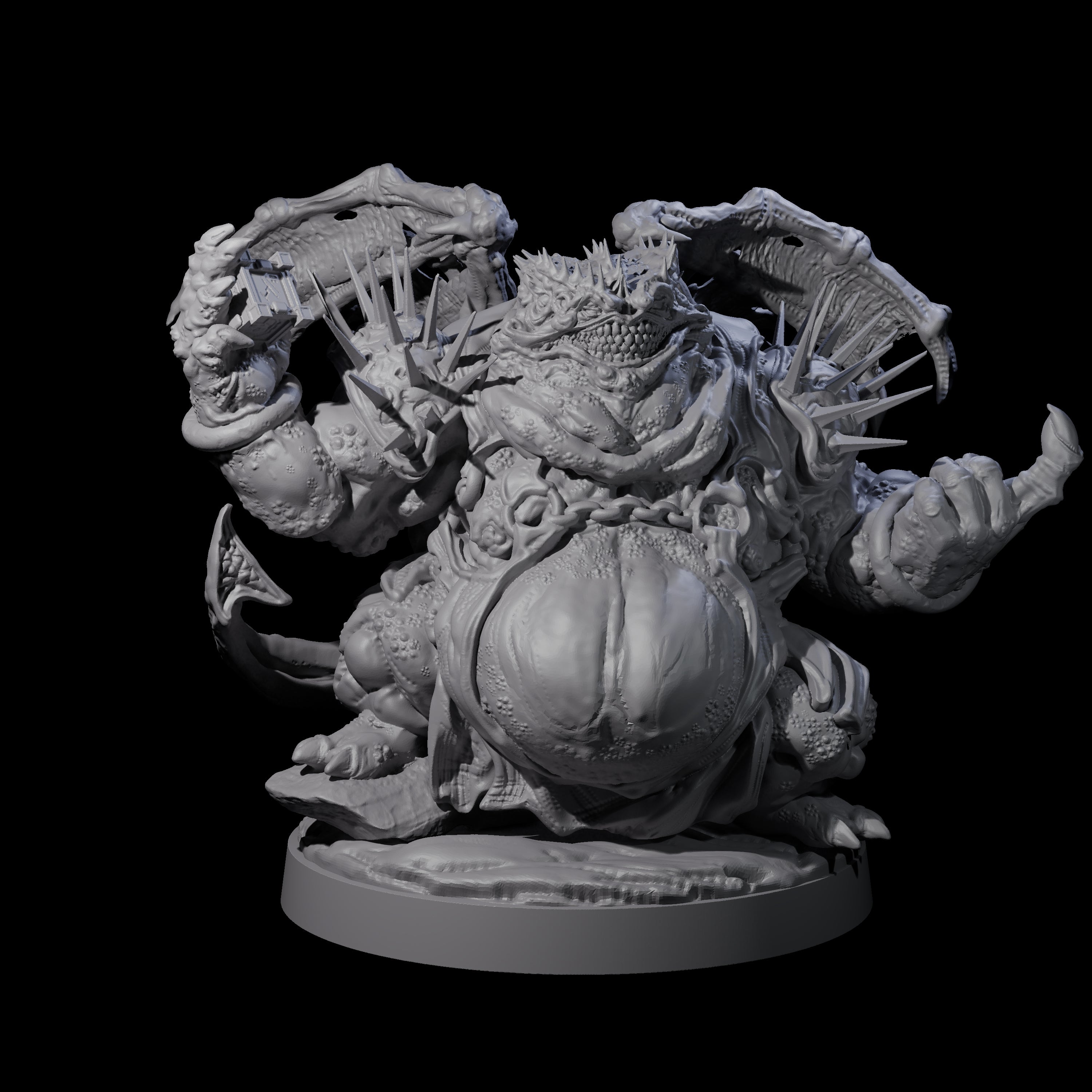 Grotesque Demon Courtier Miniature for Dungeons and Dragons, Pathfinder or other TTRPGs