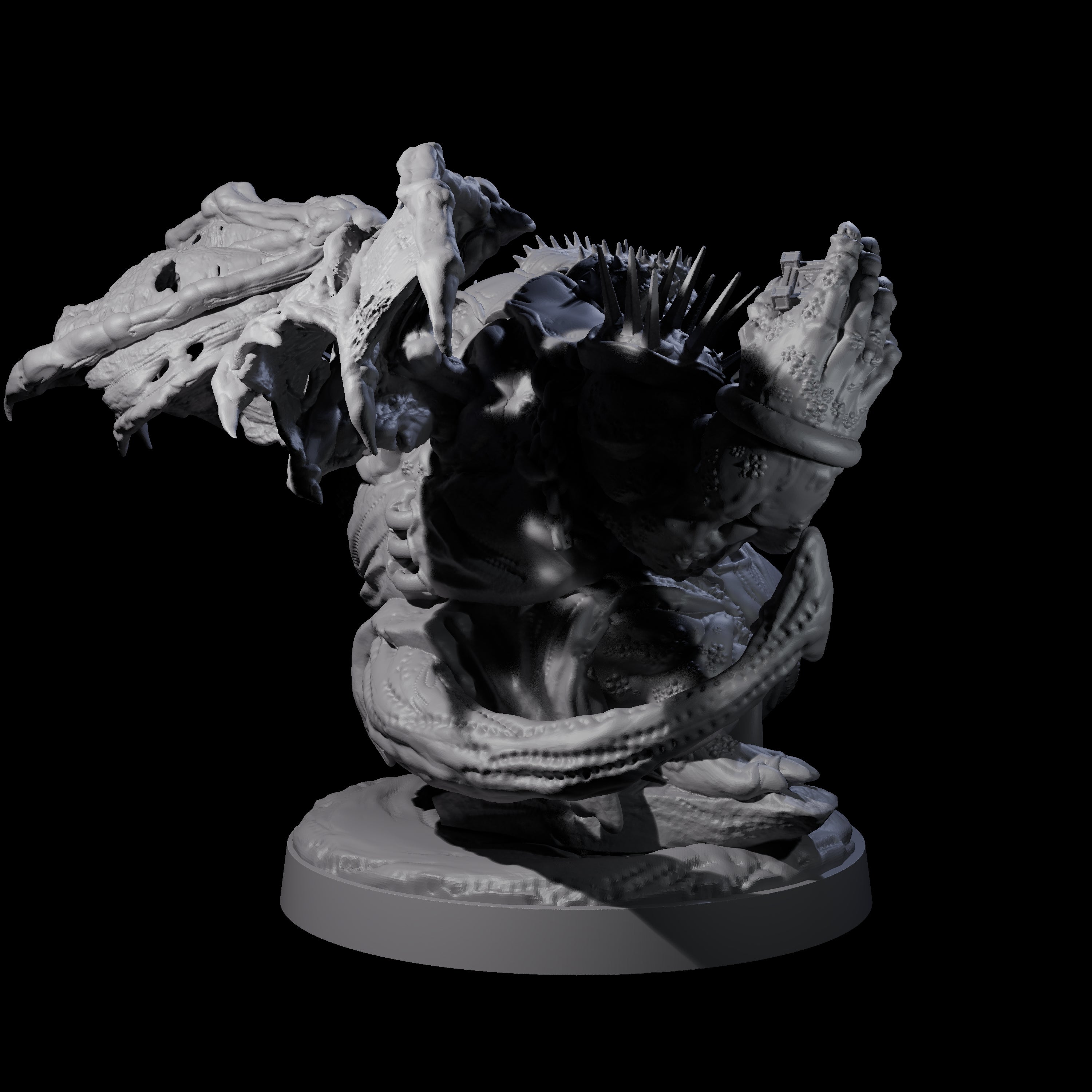 Grotesque Demon Courtier Miniature for Dungeons and Dragons, Pathfinder or other TTRPGs