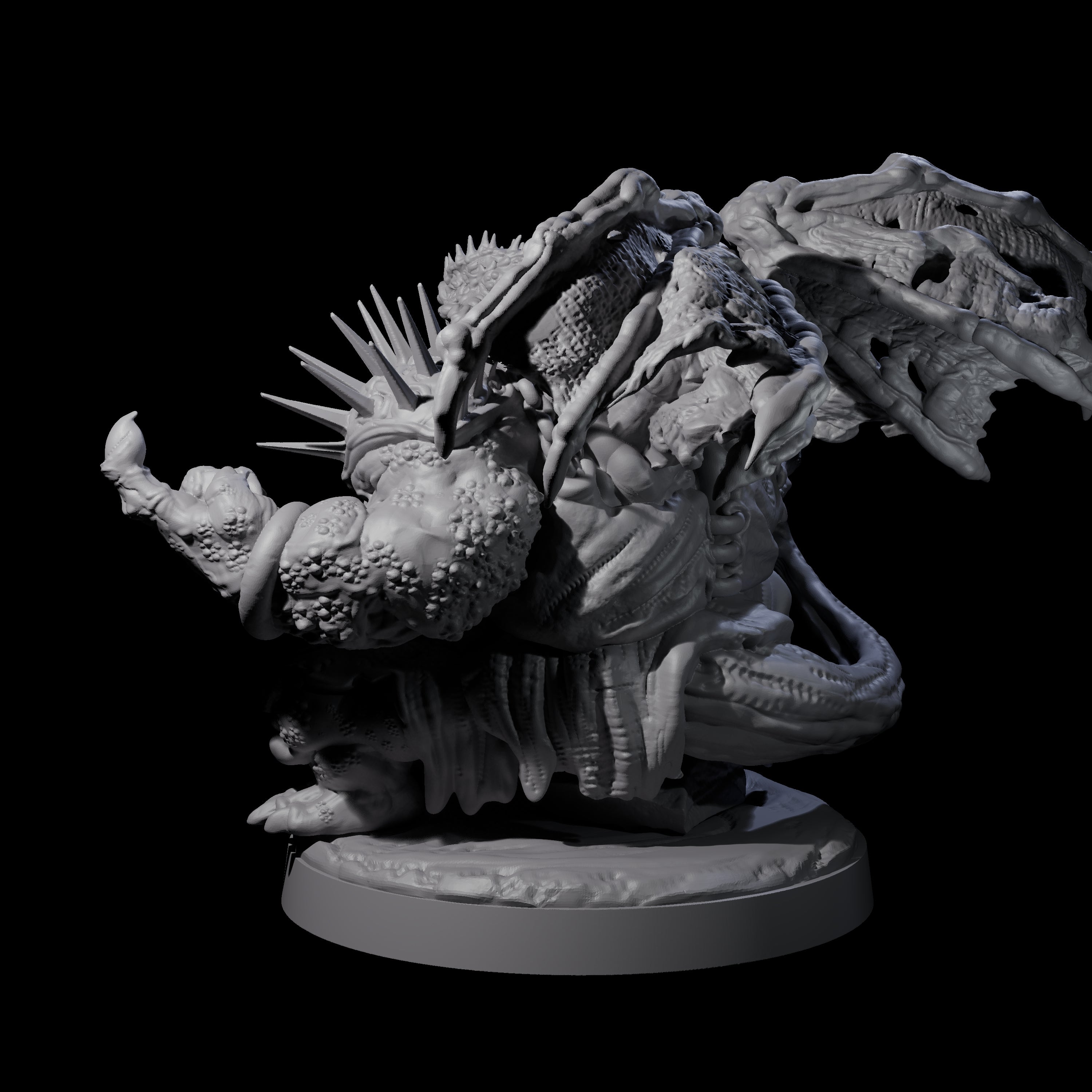 Grotesque Demon Courtier Miniature for Dungeons and Dragons, Pathfinder or other TTRPGs