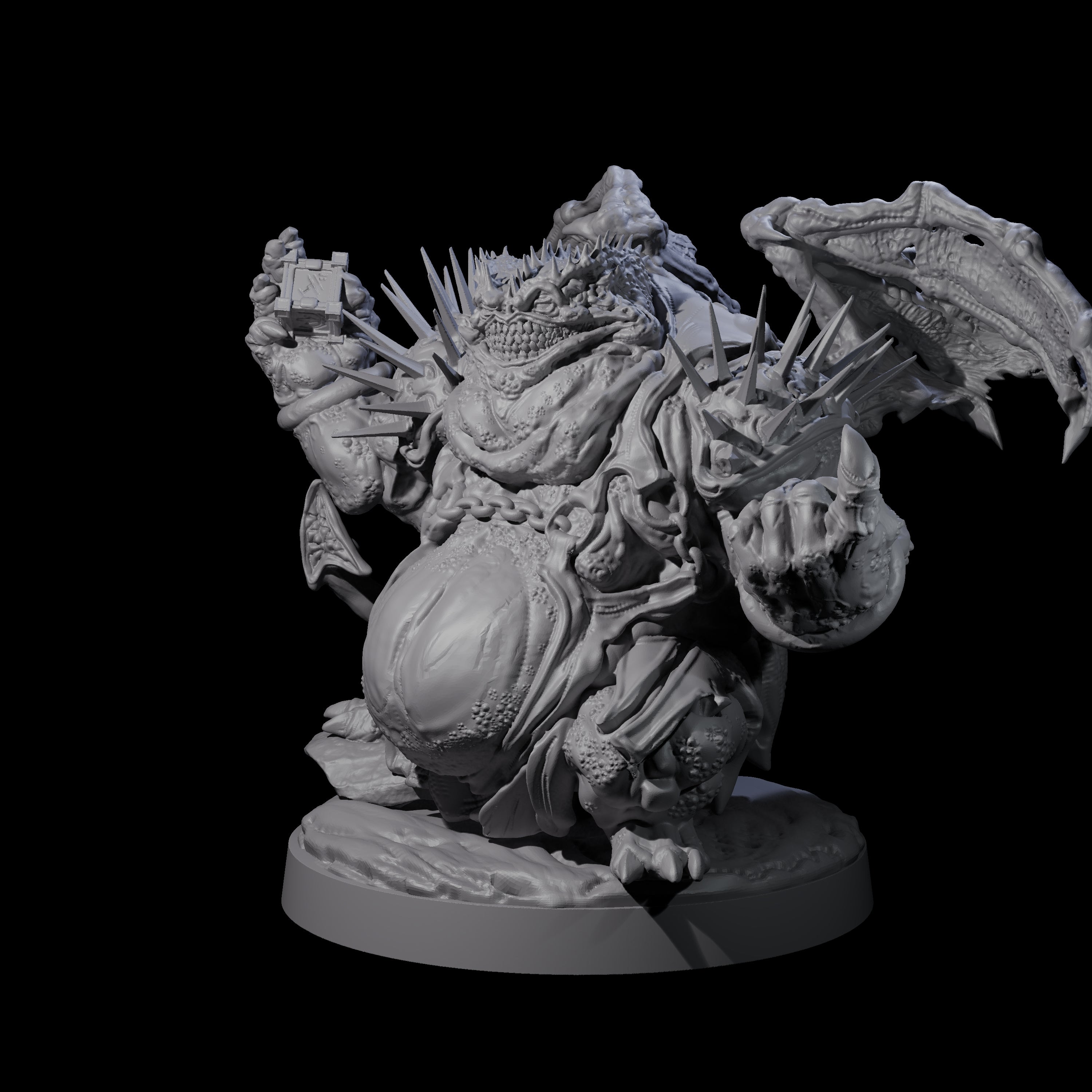 Grotesque Demon Courtier Miniature for Dungeons and Dragons, Pathfinder or other TTRPGs