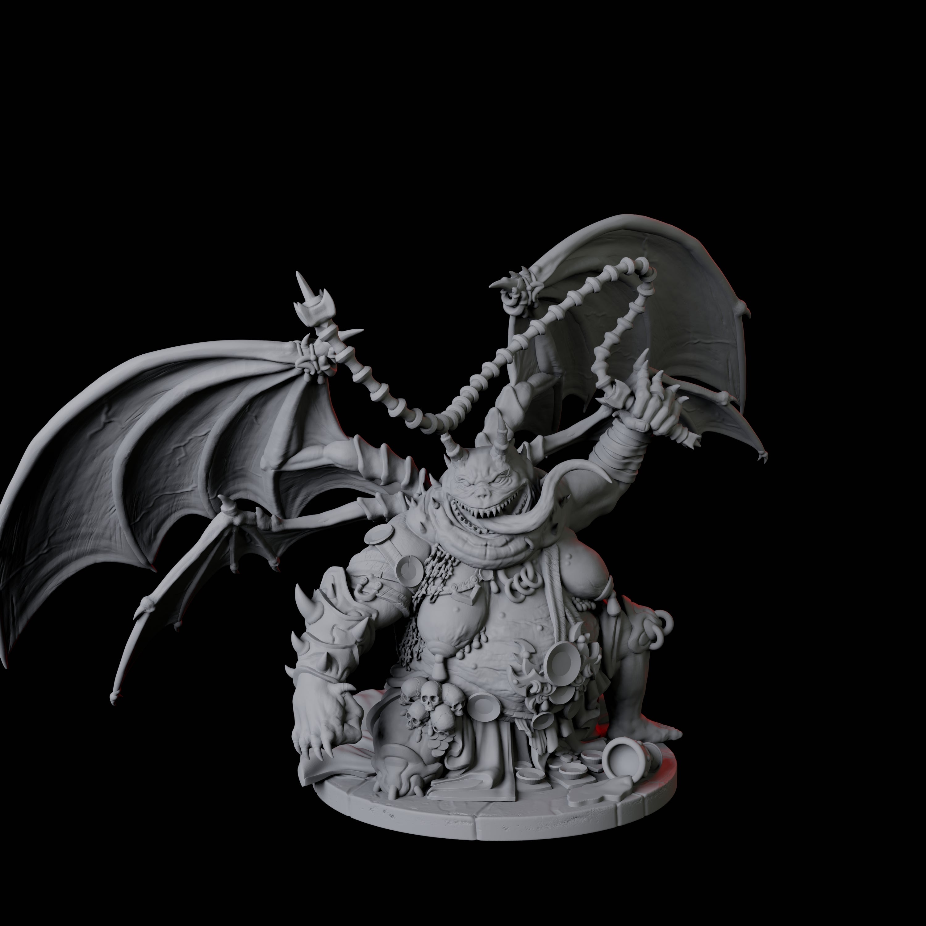 Grotesque Dretch Demon B Miniature for Dungeons and Dragons, Pathfinder or other TTRPGs