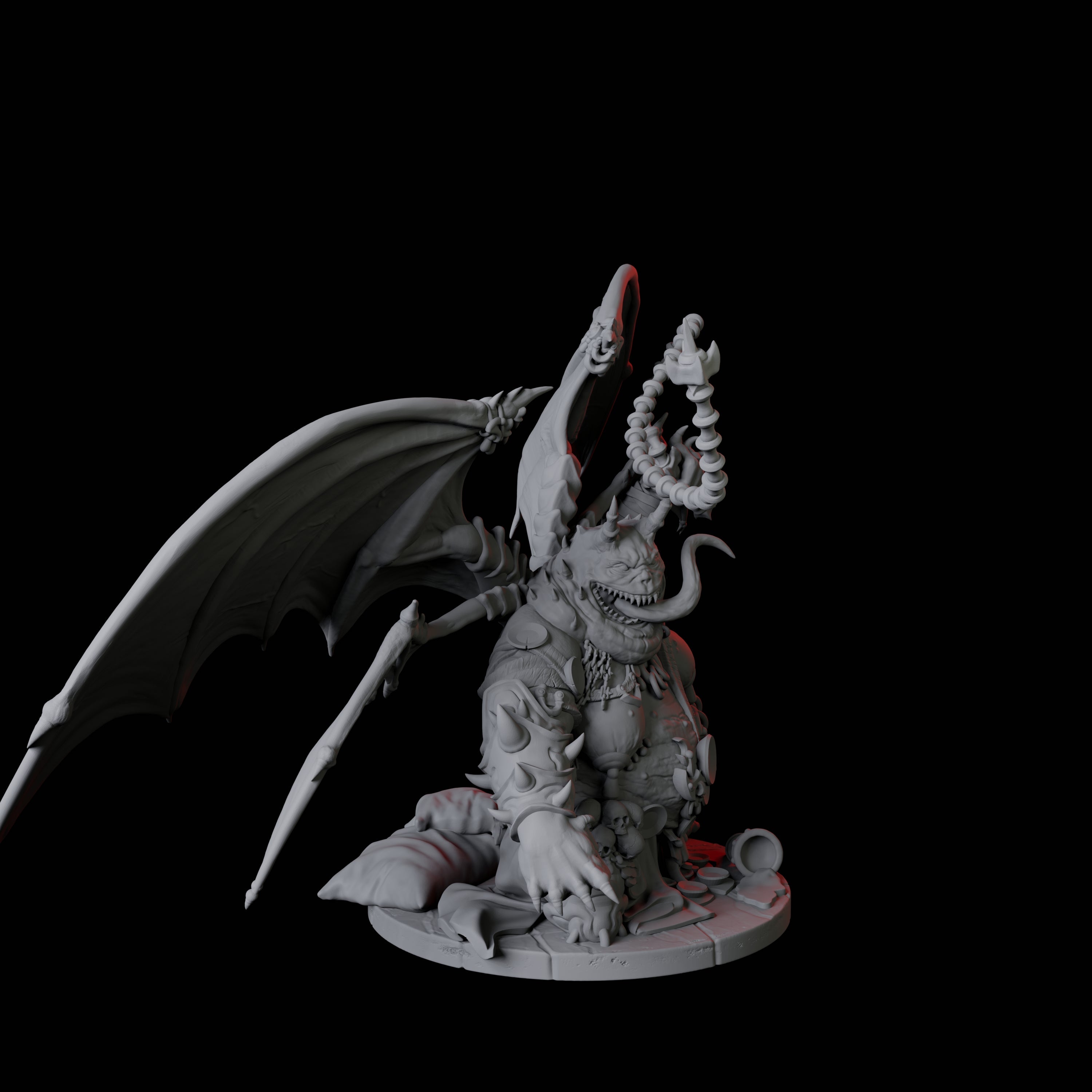 Grotesque Dretch Demon B Miniature for Dungeons and Dragons, Pathfinder or other TTRPGs