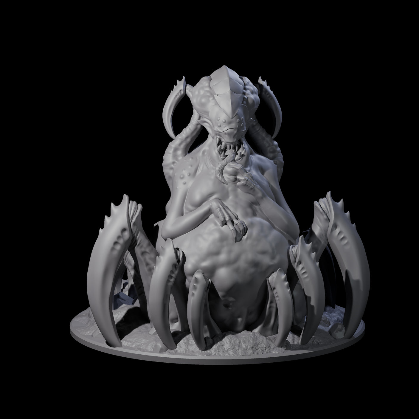 Grotesque Drider Broodmother Miniature for Dungeons and Dragons, Pathfinder or other TTRPGs