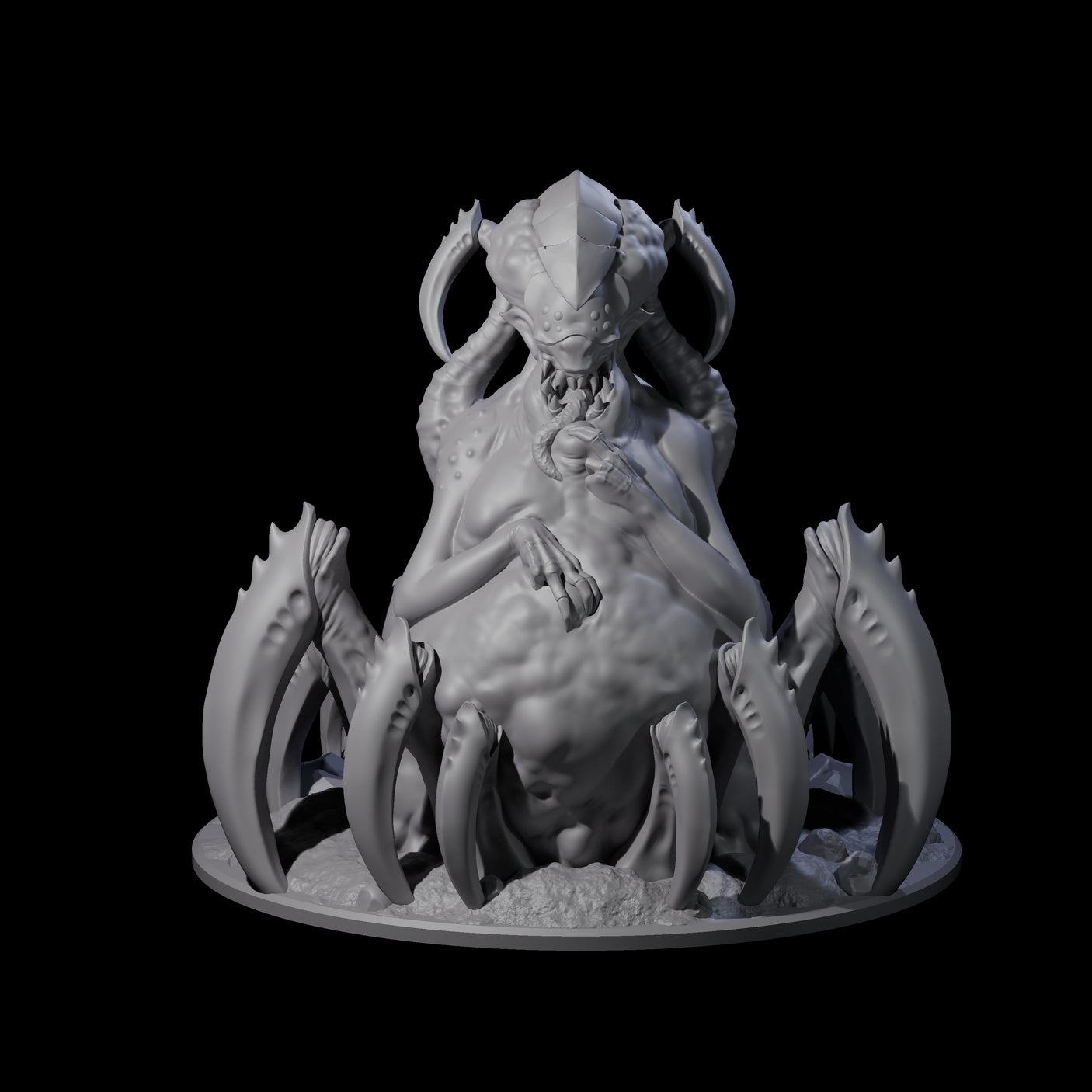 Grotesque Drider Broodmother Miniature for Dungeons and Dragons, Pathfinder or other TTRPGs