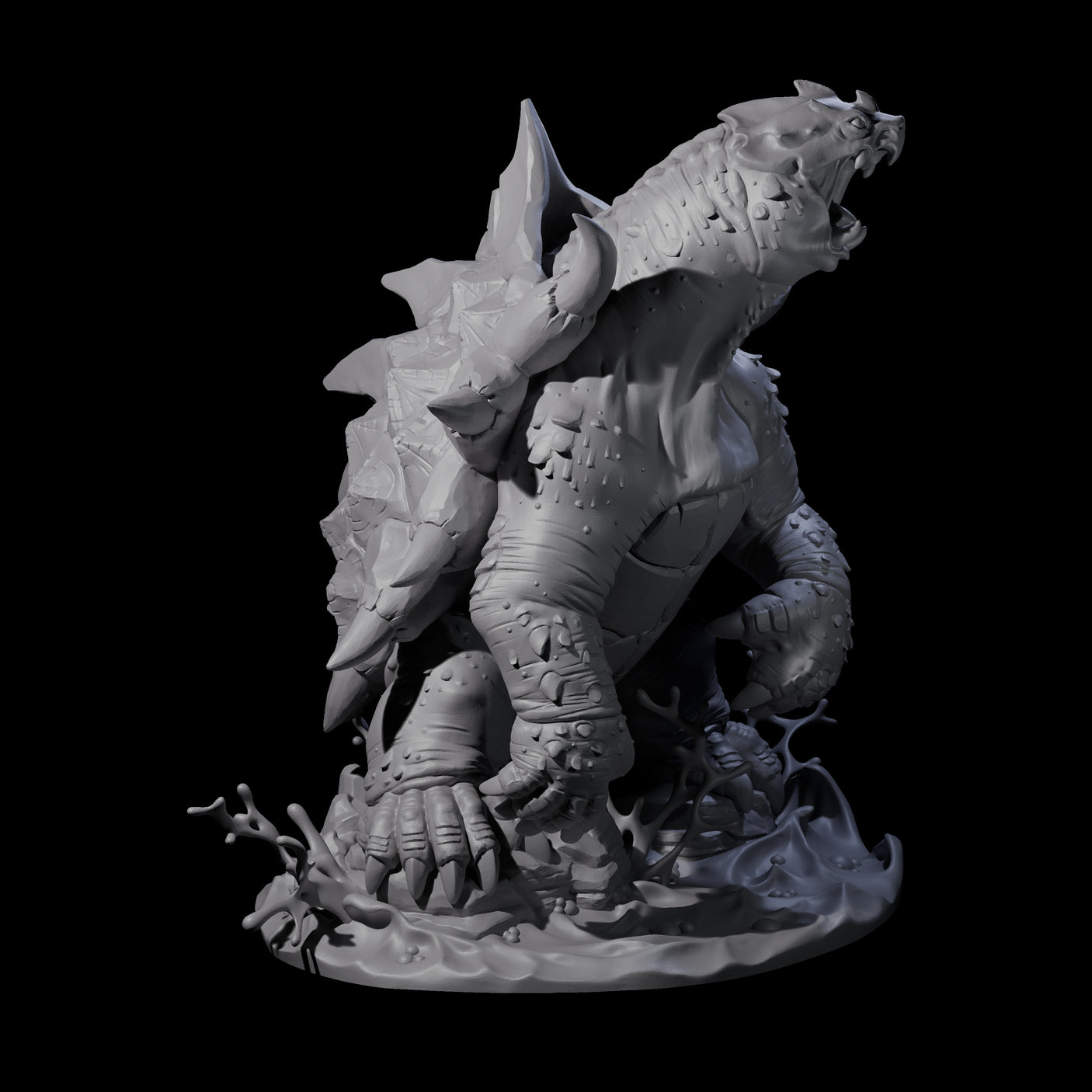 Grouchy Snapping Turtle Miniature for Dungeons and Dragons, Pathfinder or other TTRPGs