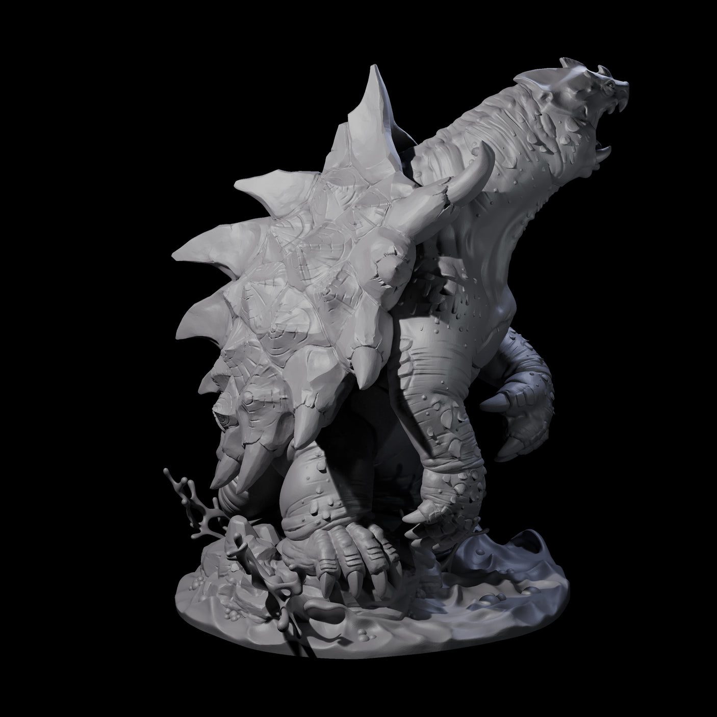 Grouchy Snapping Turtle Miniature for Dungeons and Dragons, Pathfinder or other TTRPGs