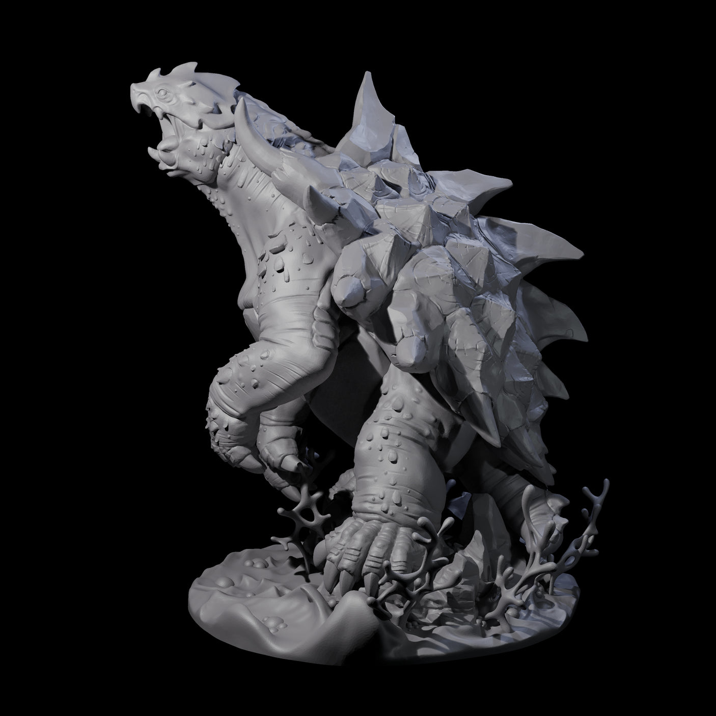 Grouchy Snapping Turtle Miniature for Dungeons and Dragons, Pathfinder or other TTRPGs