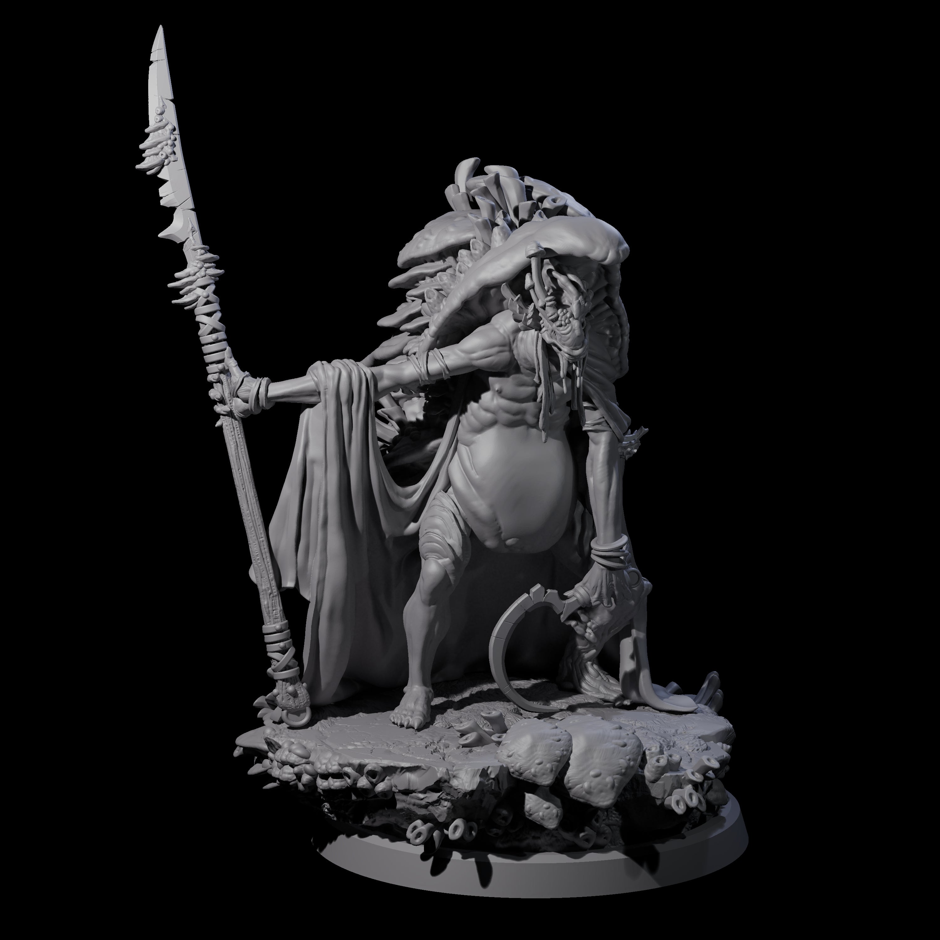 Growing Fungus Cultist C Miniature for Dungeons and Dragons, Pathfinder or other TTRPGs