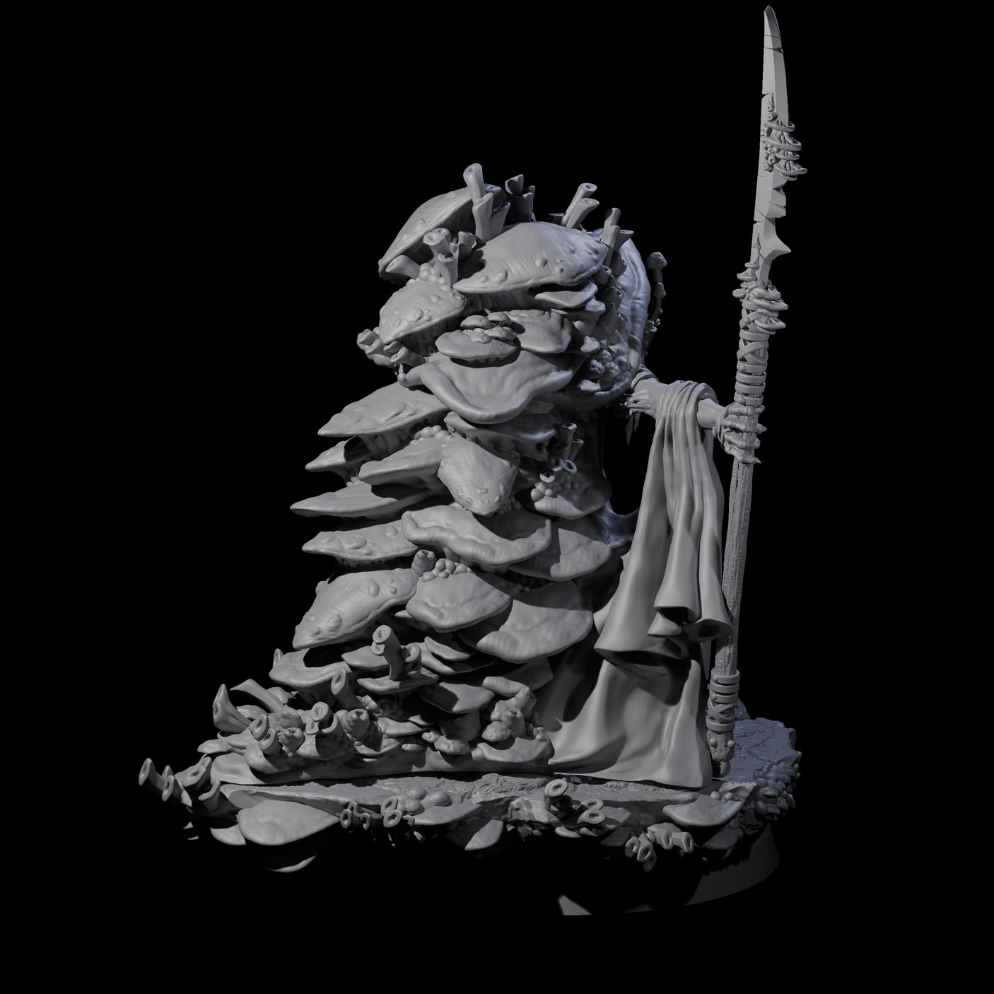 Growing Fungus Cultist C Miniature for Dungeons and Dragons, Pathfinder or other TTRPGs