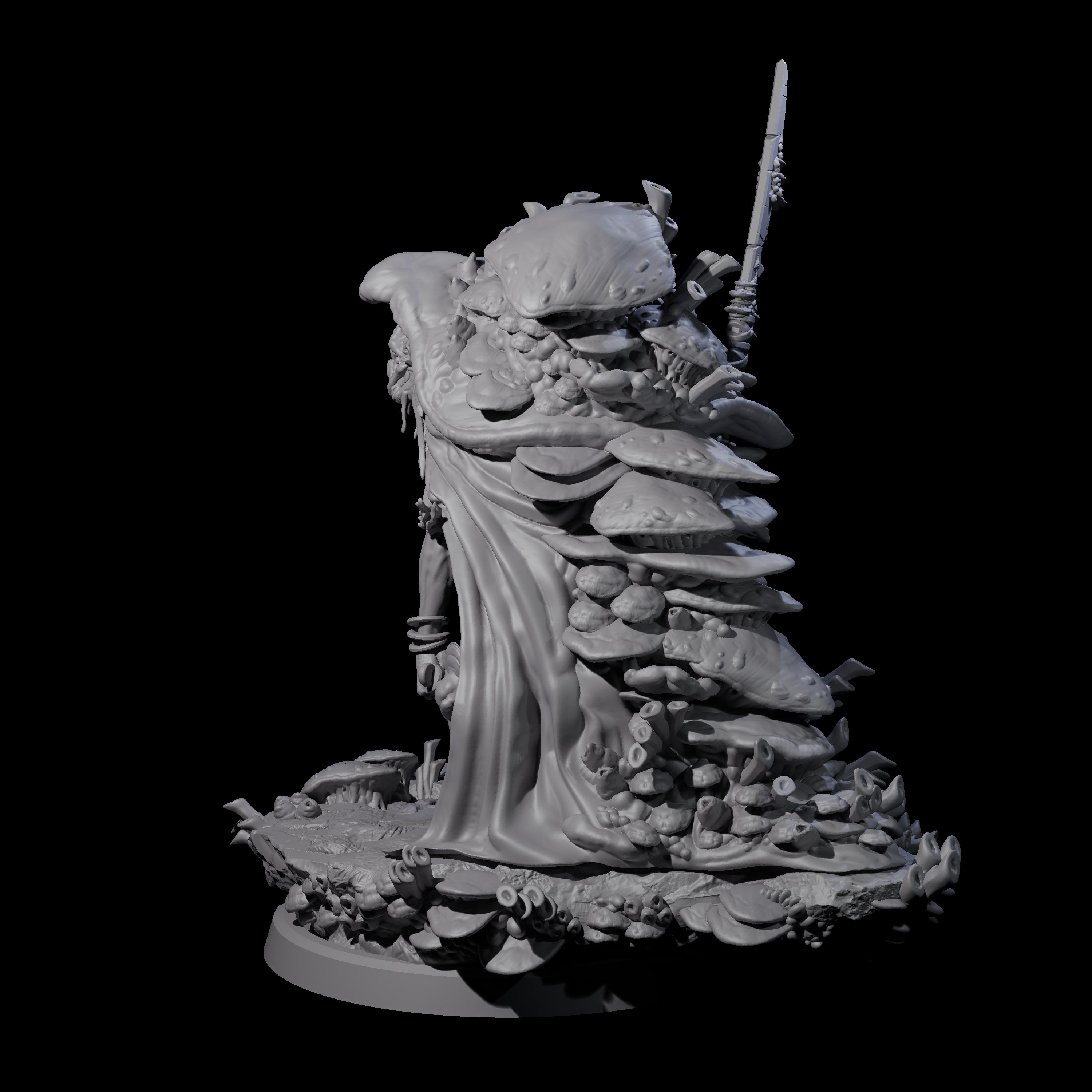 Growing Fungus Cultist C Miniature for Dungeons and Dragons, Pathfinder or other TTRPGs
