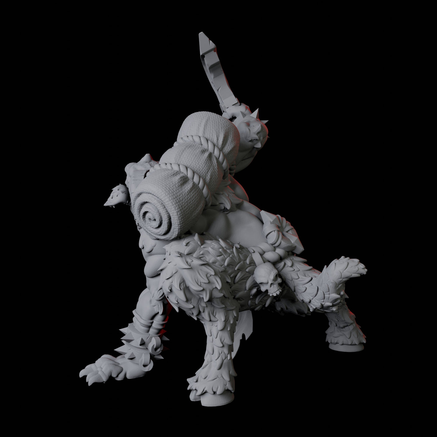 Gruff Satyr C Miniature for Dungeons and Dragons, Pathfinder or other TTRPGs