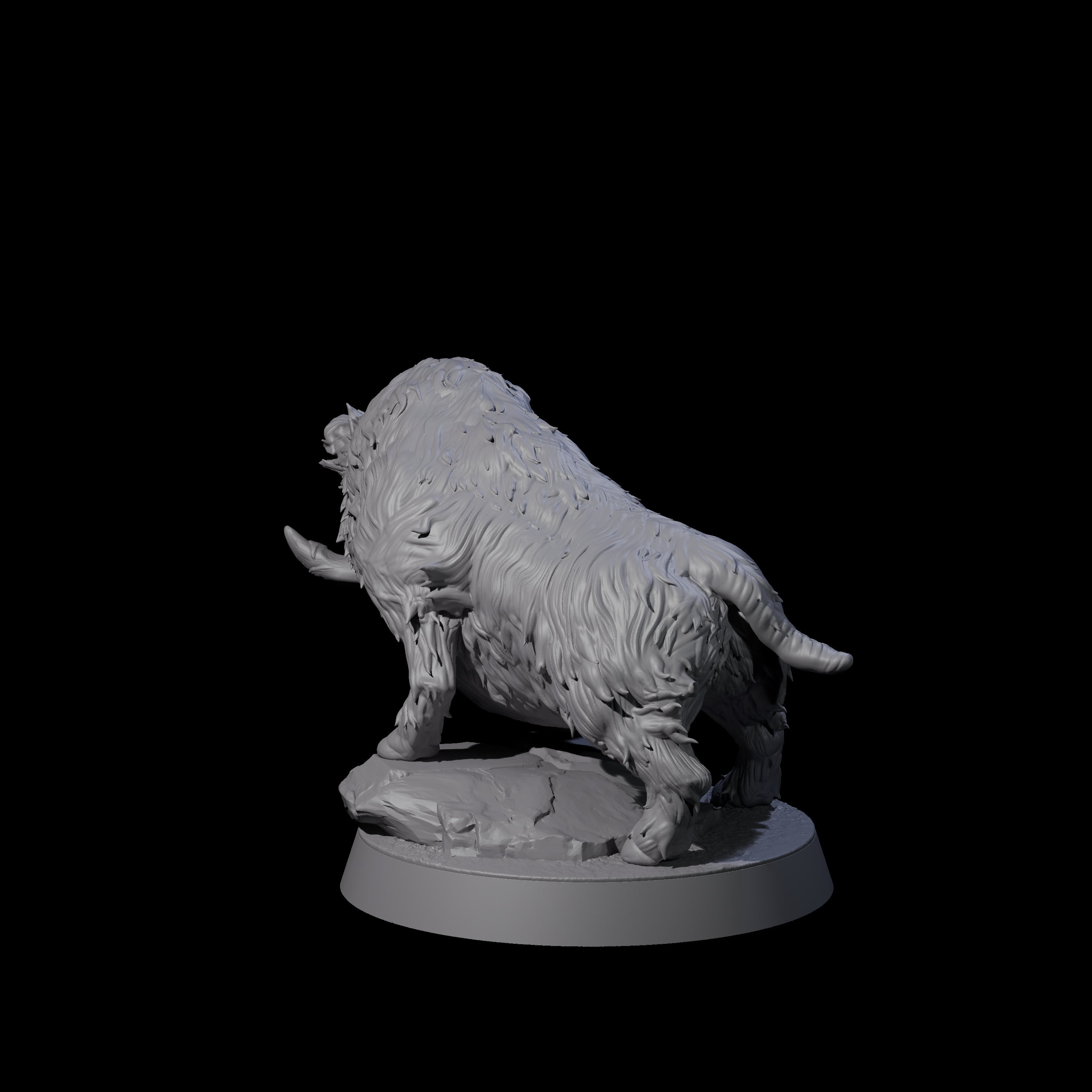 Gruff Wild Boar Miniature for Dungeons and Dragons, Pathfinder or other TTRPGs