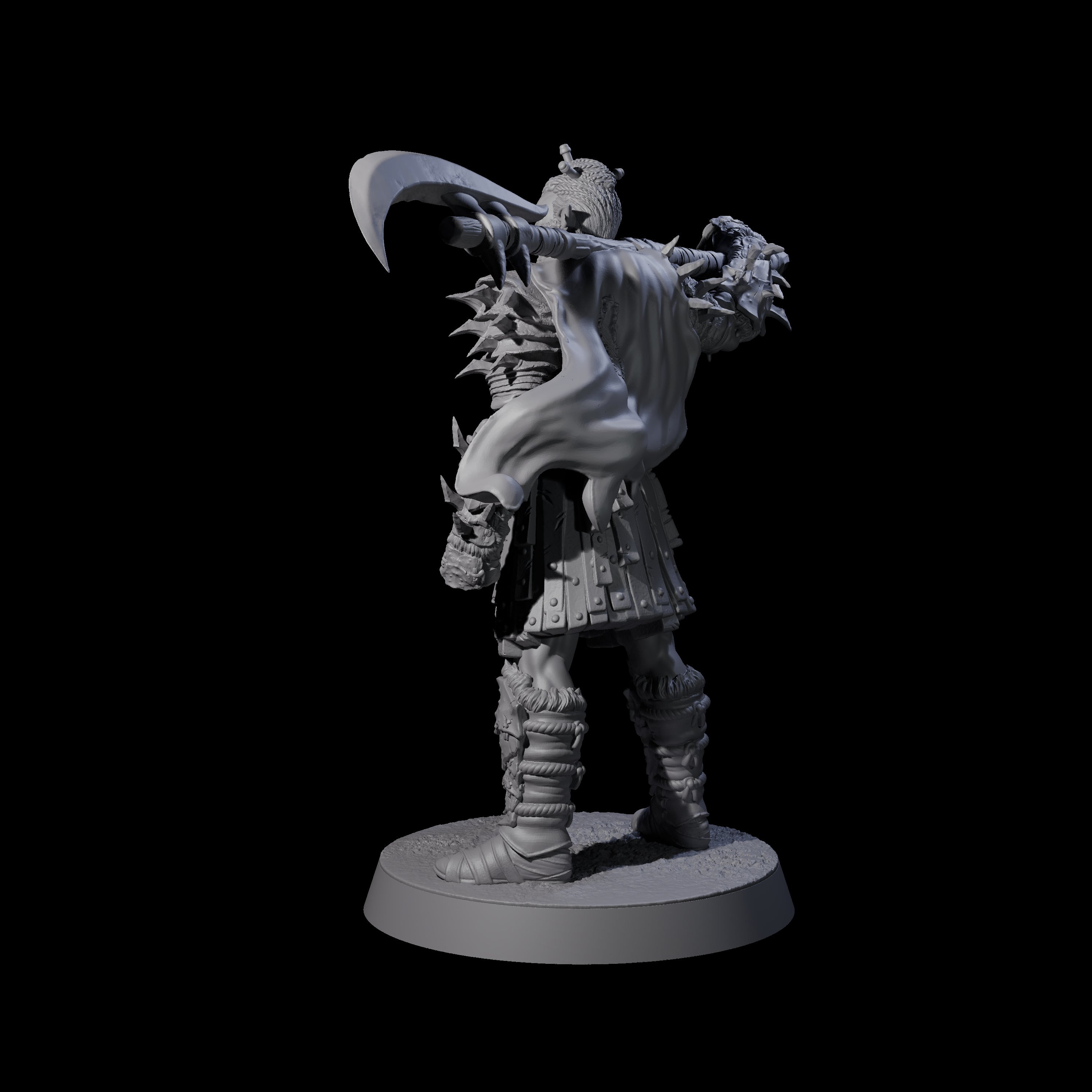 Grusome Bugbear Spinecleaver A Miniature for Dungeons and Dragons, Pathfinder or other TTRPGs