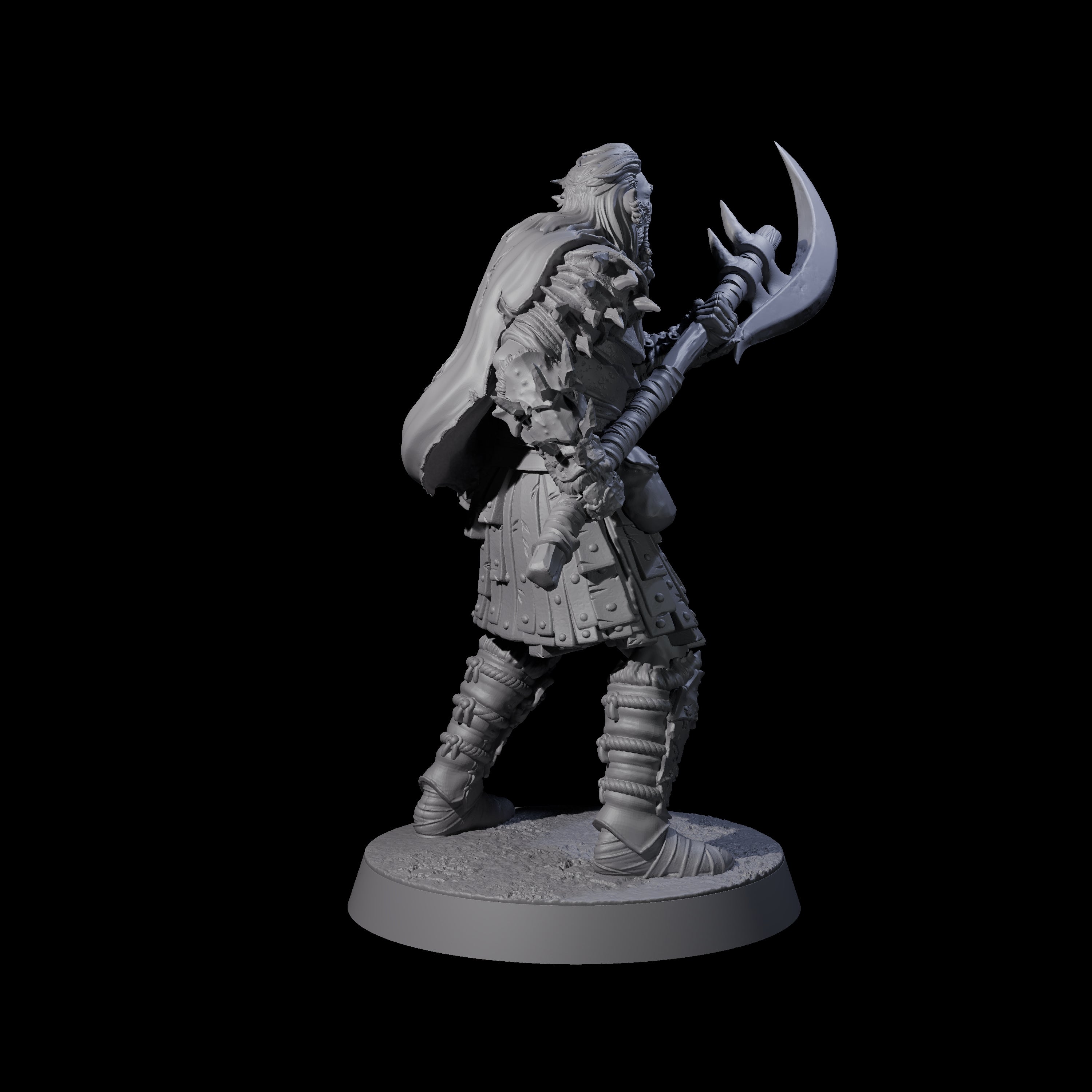 Grusome Bugbear Spinecleaver B Miniature for Dungeons and Dragons, Pathfinder or other TTRPGs