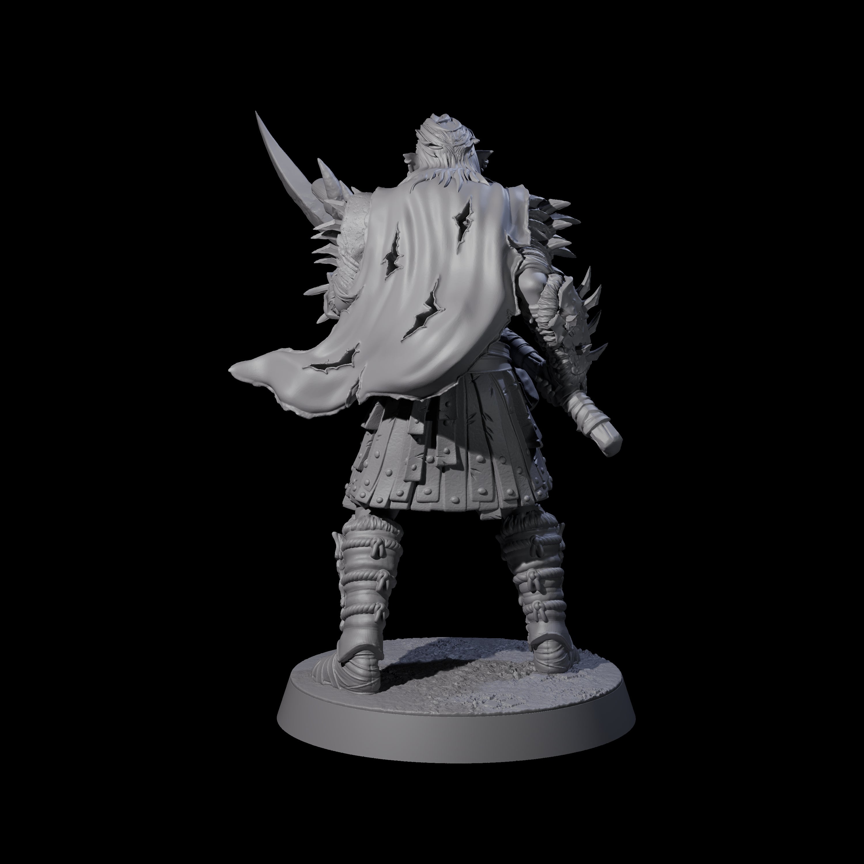 Grusome Bugbear Spinecleaver B Miniature for Dungeons and Dragons, Pathfinder or other TTRPGs