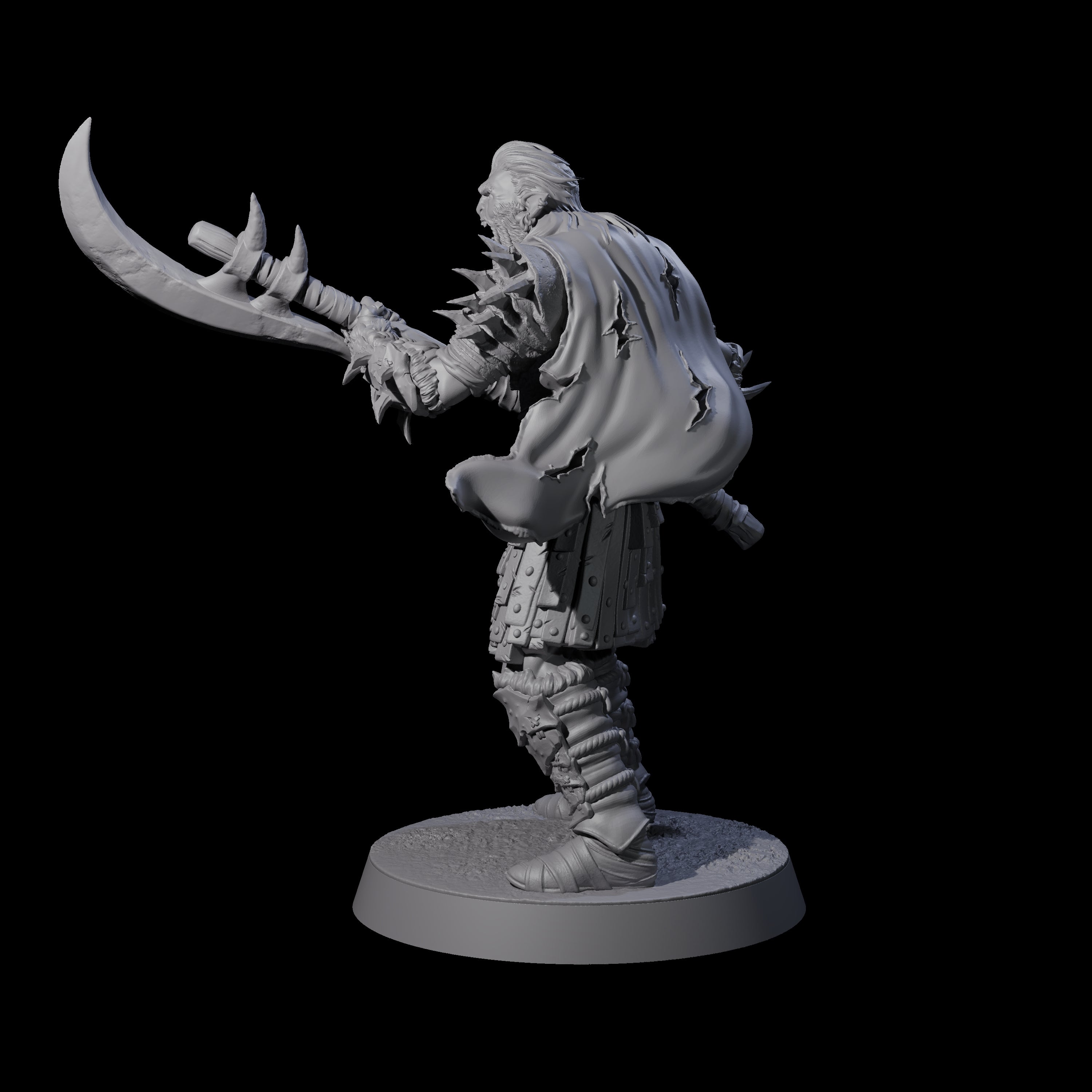 Grusome Bugbear Spinecleaver B Miniature for Dungeons and Dragons, Pathfinder or other TTRPGs