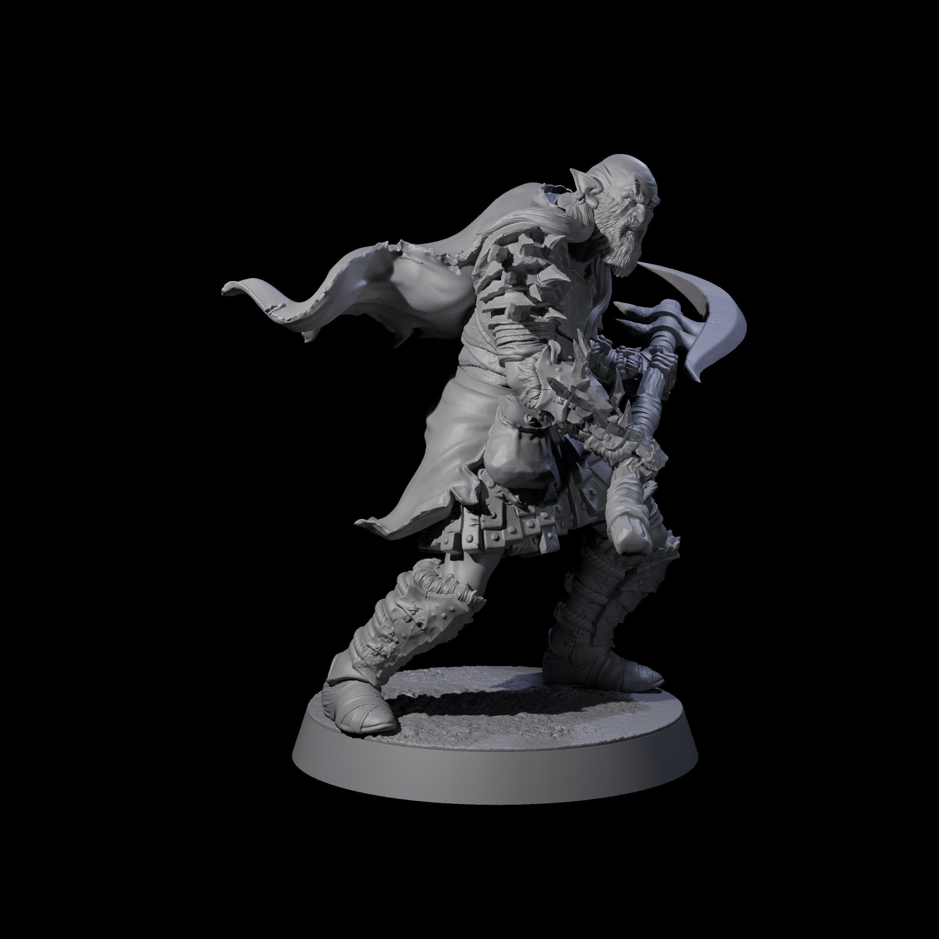 Grusome Bugbear Spinecleaver C Miniature for Dungeons and Dragons, Pathfinder or other TTRPGs