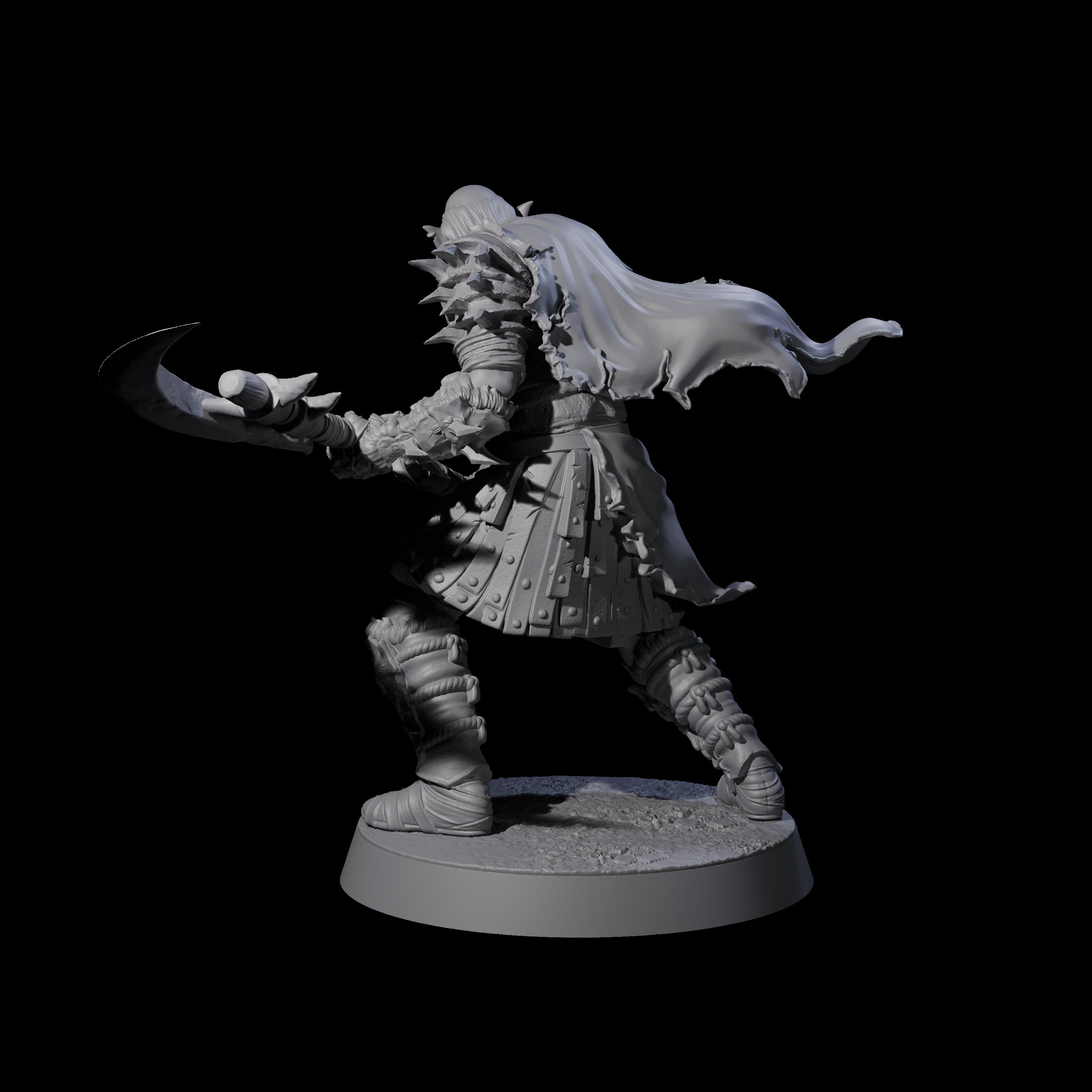Grusome Bugbear Spinecleaver C Miniature for Dungeons and Dragons, Pathfinder or other TTRPGs
