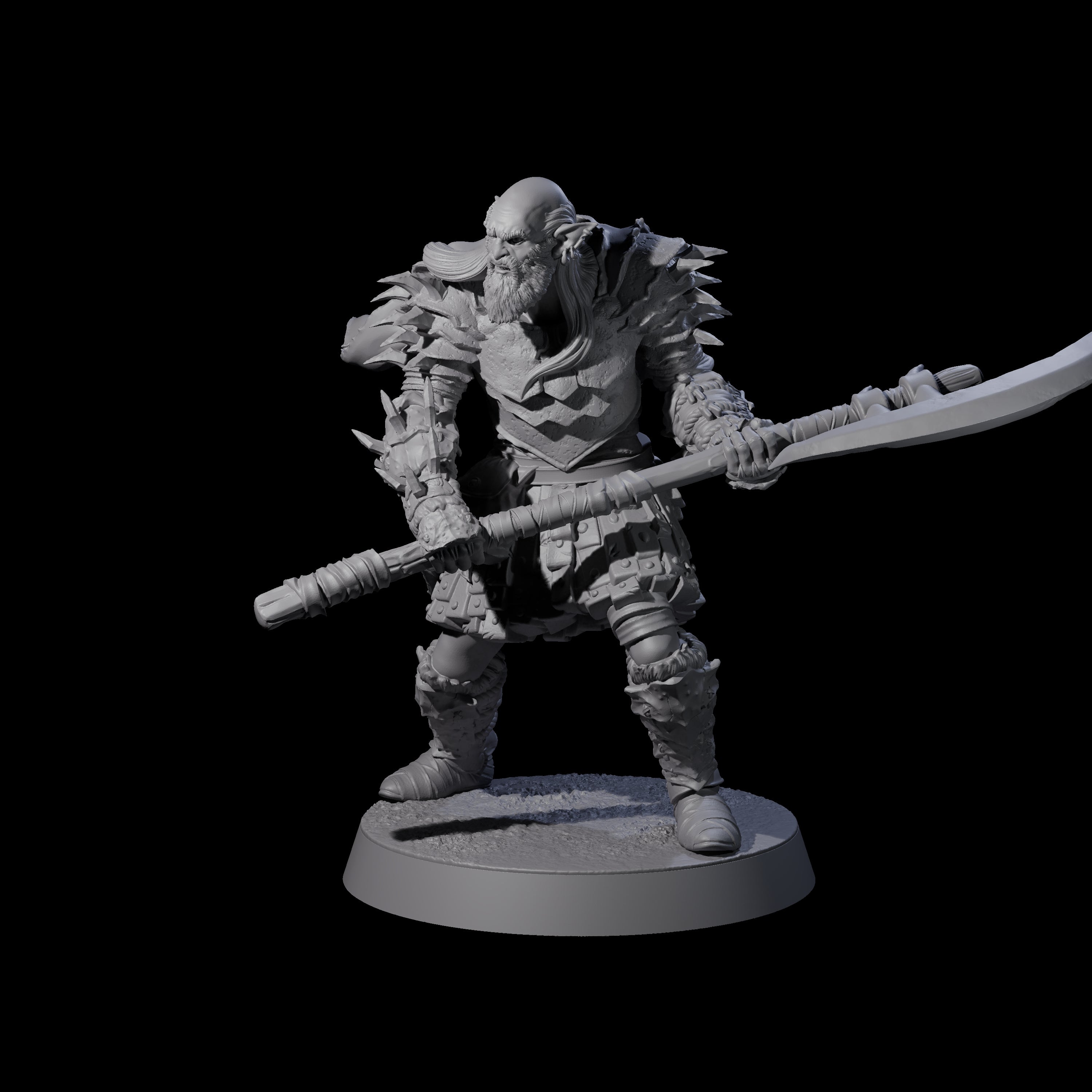 Grusome Bugbear Spinecleaver C Miniature for Dungeons and Dragons, Pathfinder or other TTRPGs