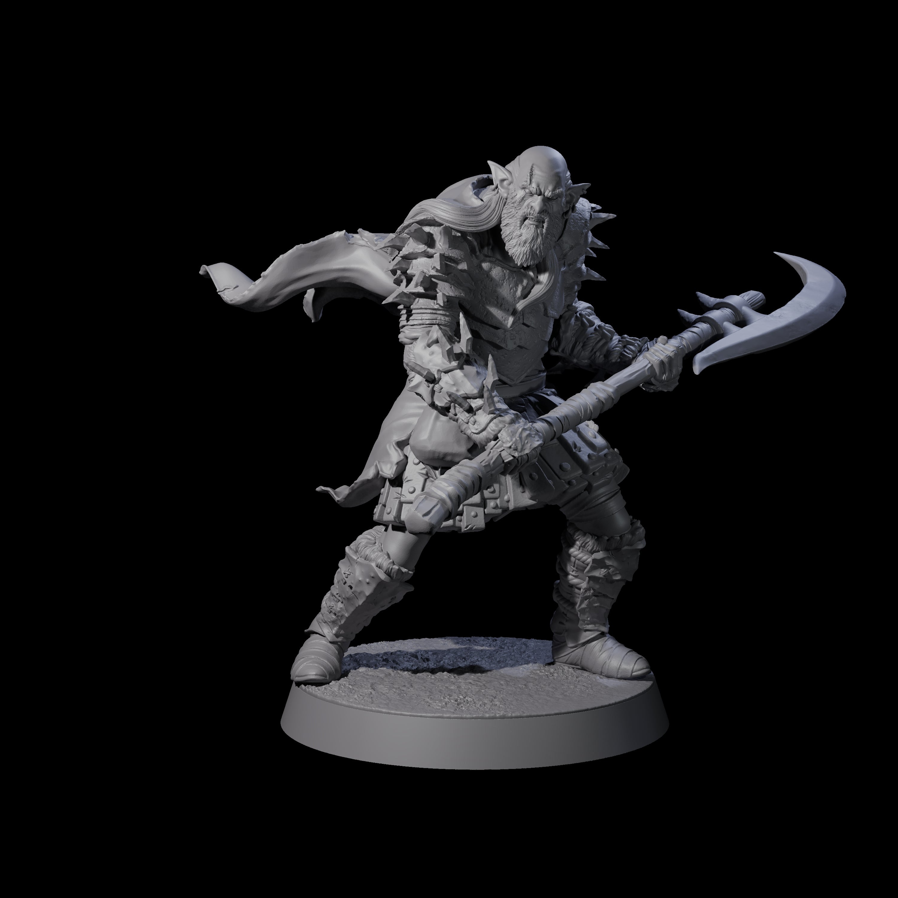 Grusome Bugbear Spinecleaver C Miniature for Dungeons and Dragons, Pathfinder or other TTRPGs