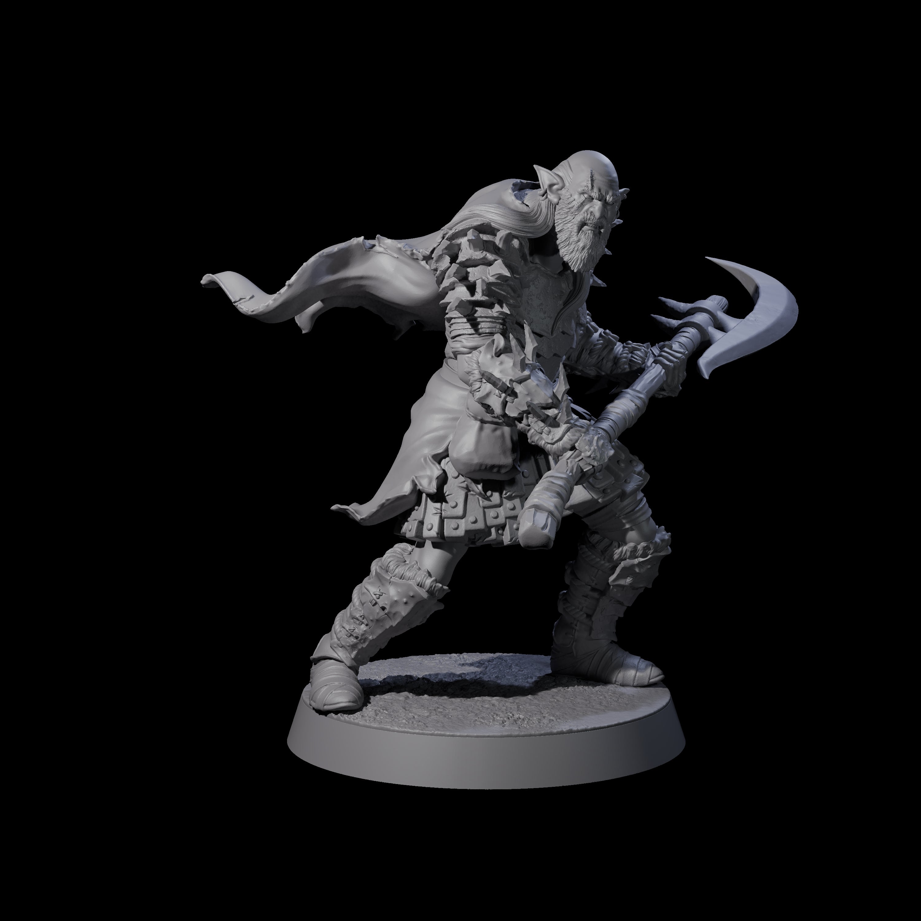 Grusome Bugbear Spinecleaver C Miniature for Dungeons and Dragons, Pathfinder or other TTRPGs