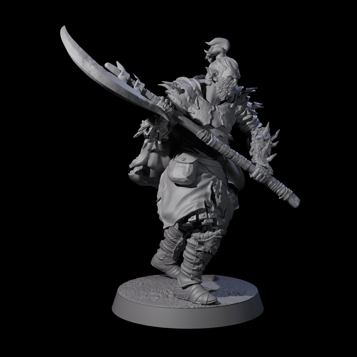 Grusome Bugbear Spinecleaver D Miniature for Dungeons and Dragons, Pathfinder or other TTRPGs