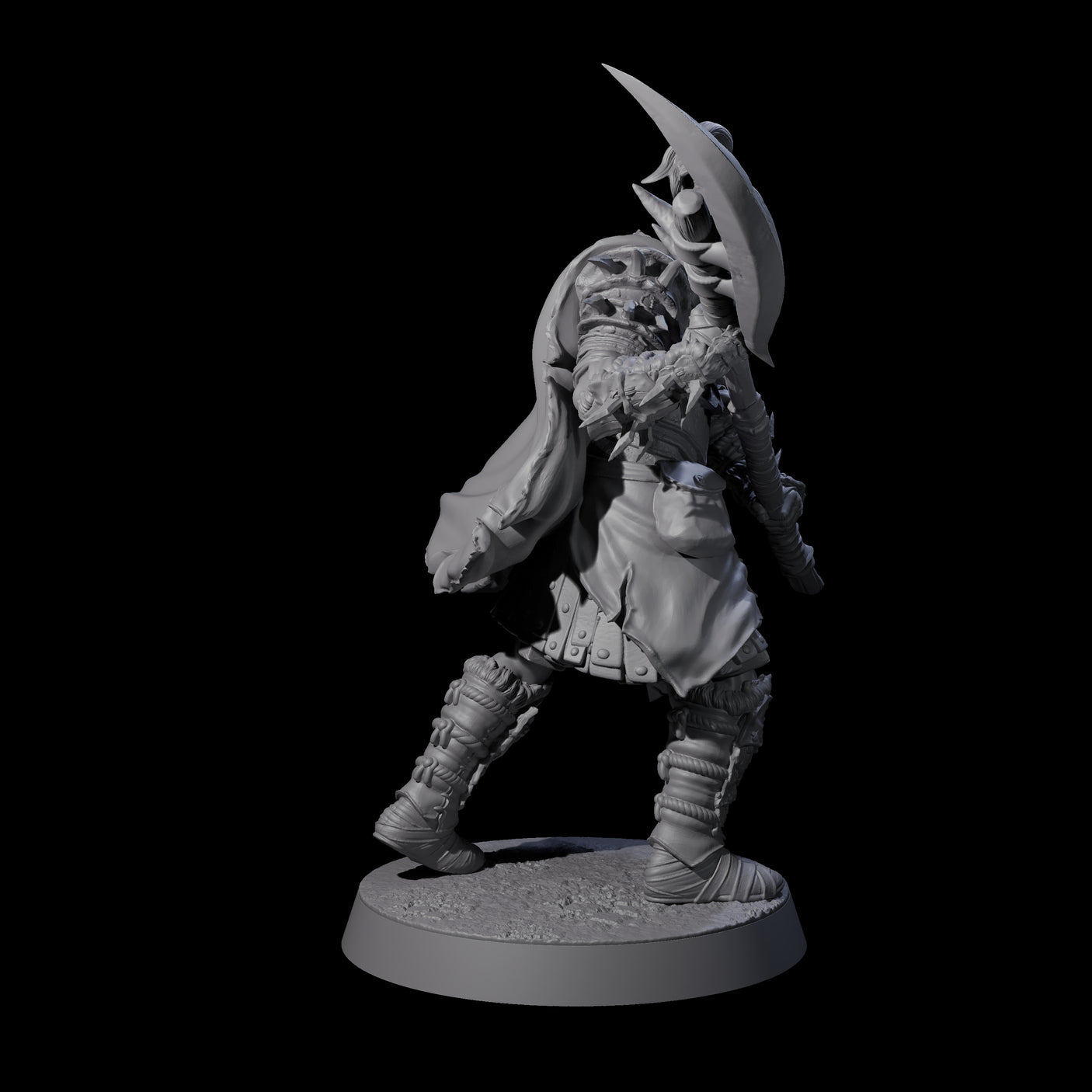 Grusome Bugbear Spinecleaver D Miniature for Dungeons and Dragons, Pathfinder or other TTRPGs