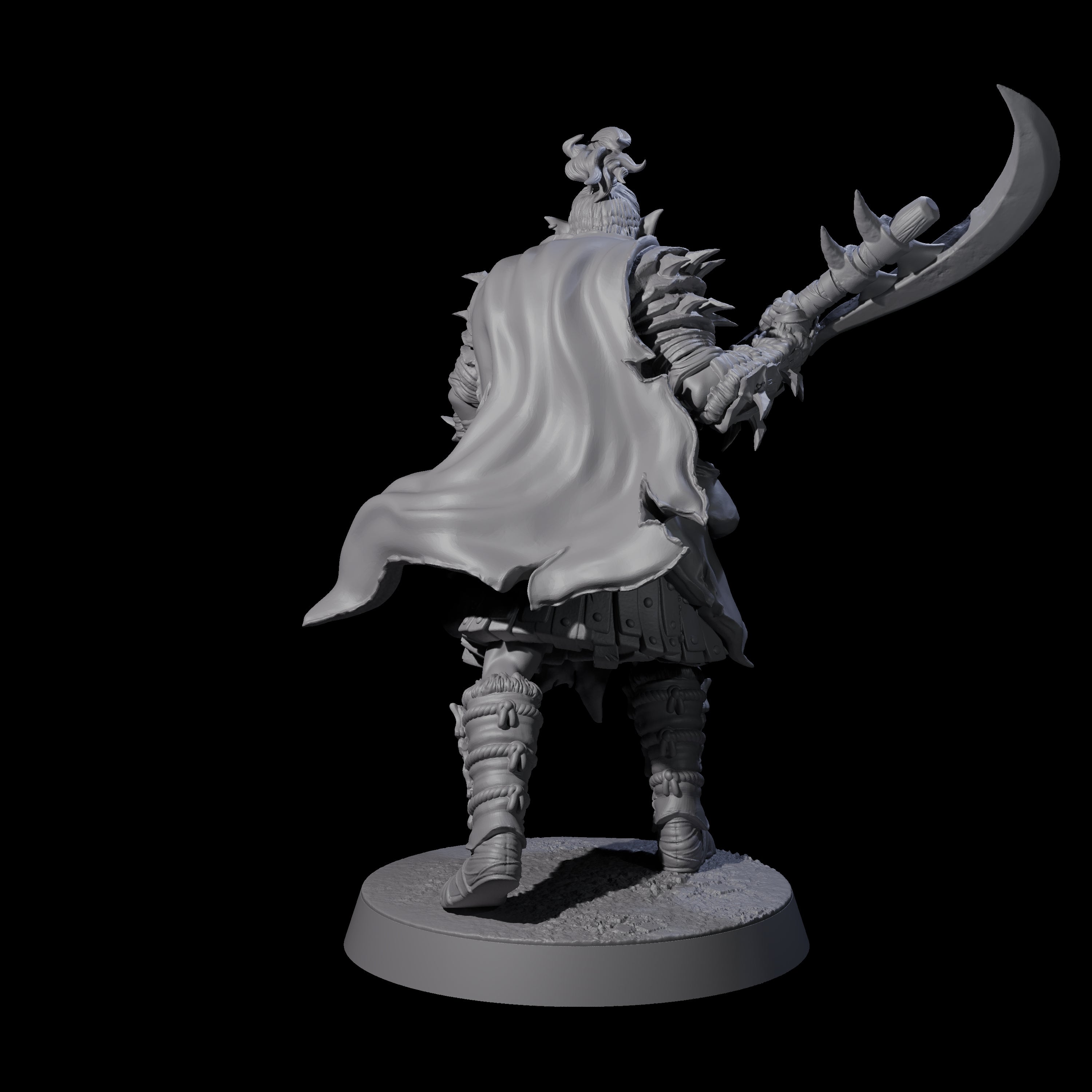 Grusome Bugbear Spinecleaver D Miniature for Dungeons and Dragons, Pathfinder or other TTRPGs