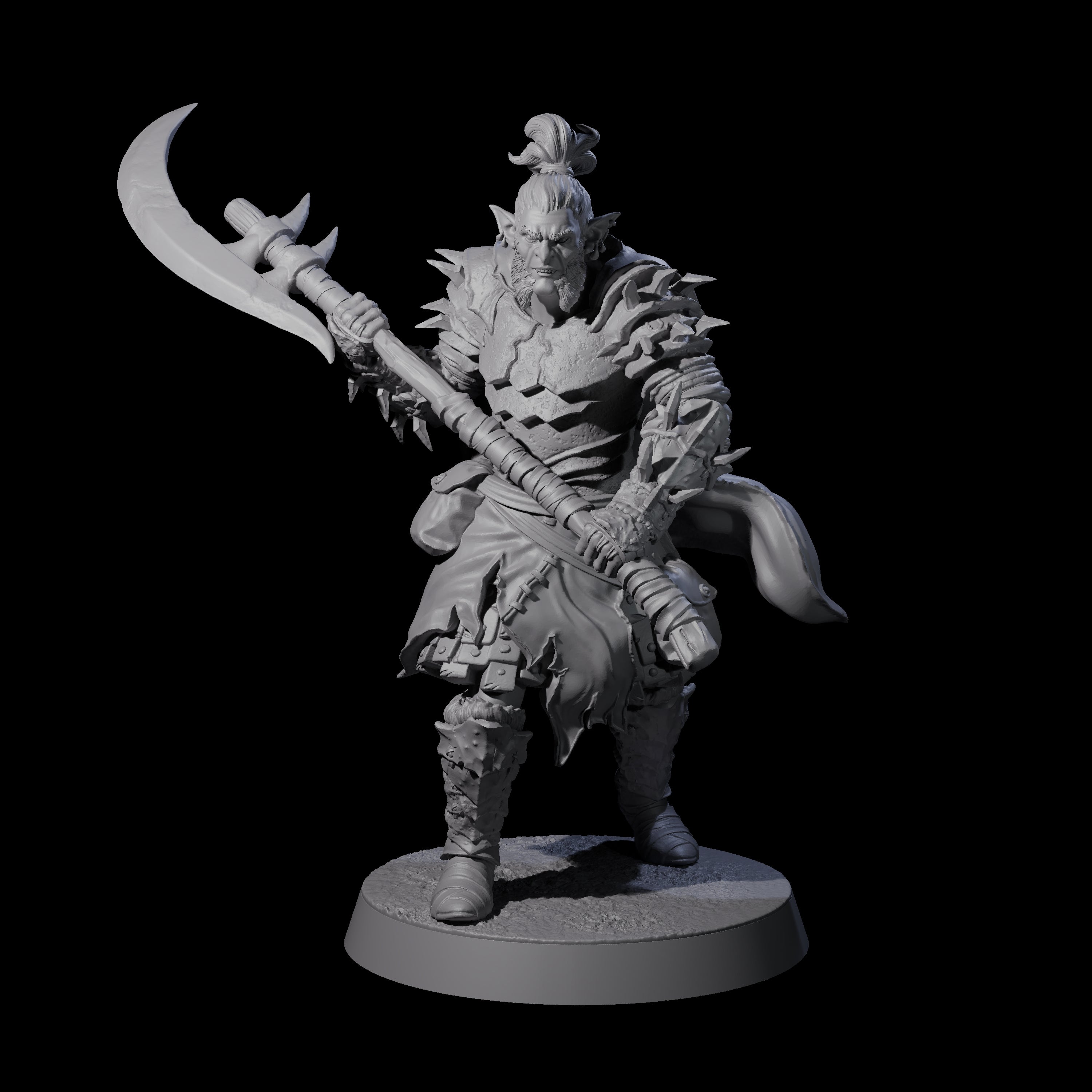Grusome Bugbear Spinecleaver D Miniature for Dungeons and Dragons, Pathfinder or other TTRPGs