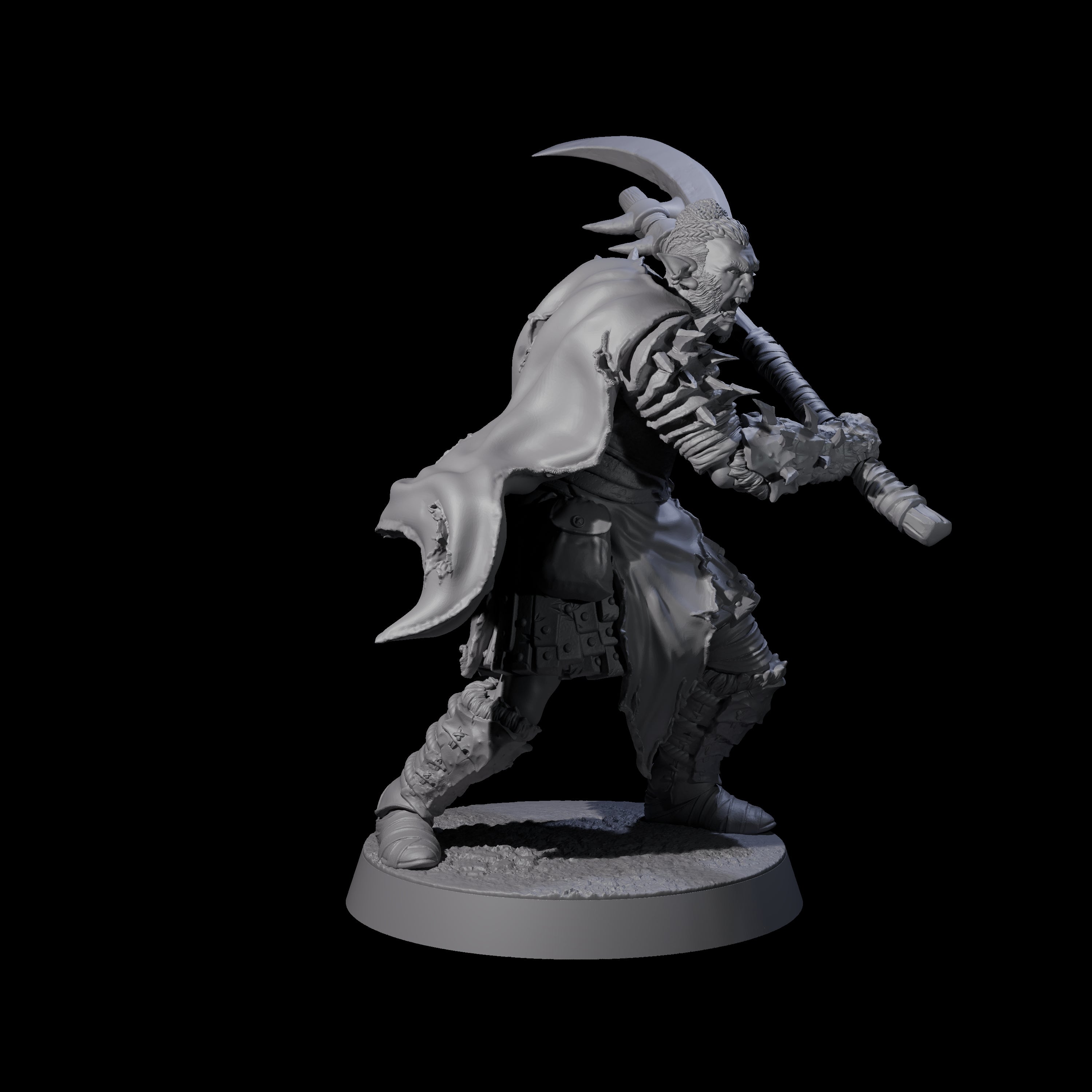 Grusome Bugbear Spinecleaver E Miniature for Dungeons and Dragons, Pathfinder or other TTRPGs