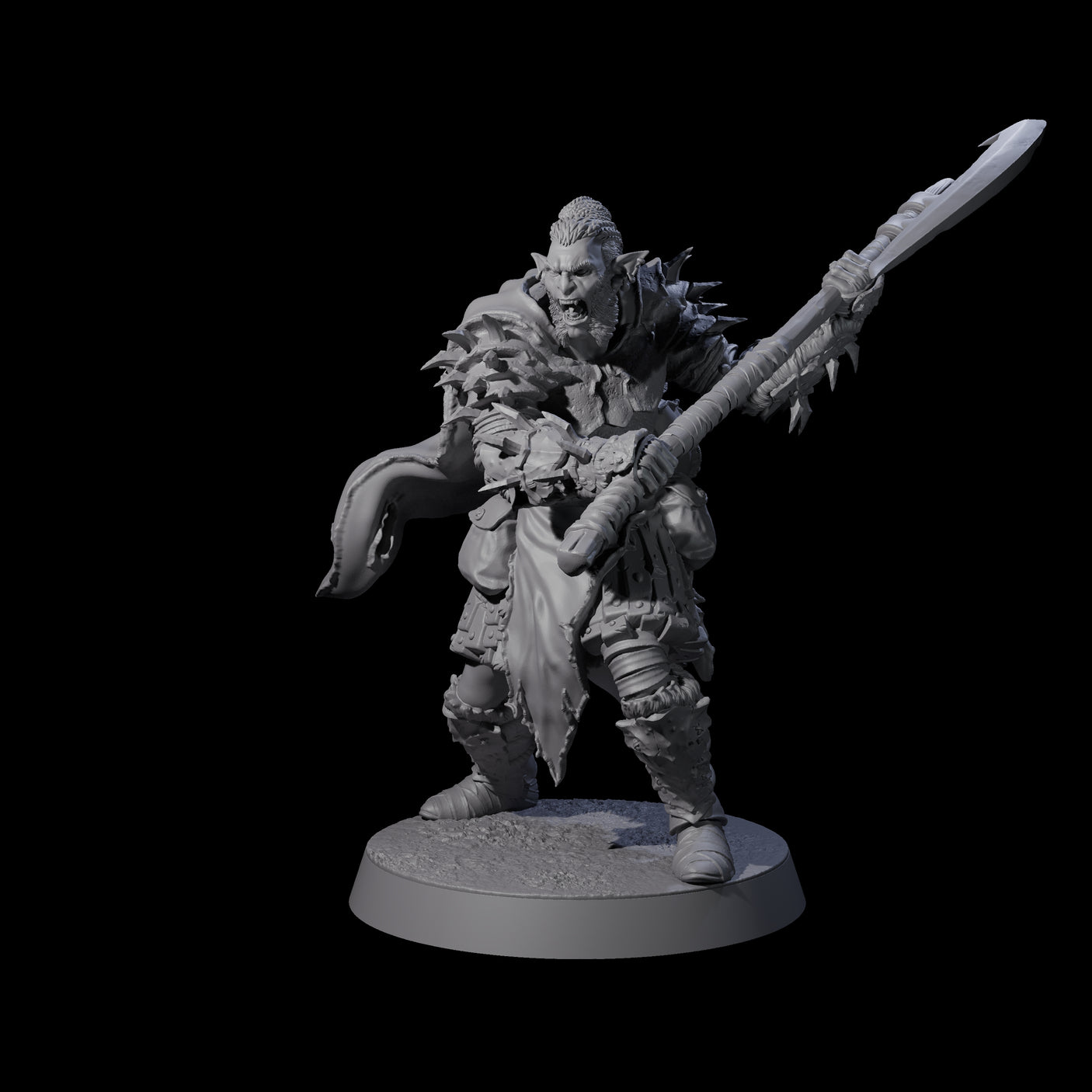 Grusome Bugbear Spinecleaver E Miniature for Dungeons and Dragons, Pathfinder or other TTRPGs