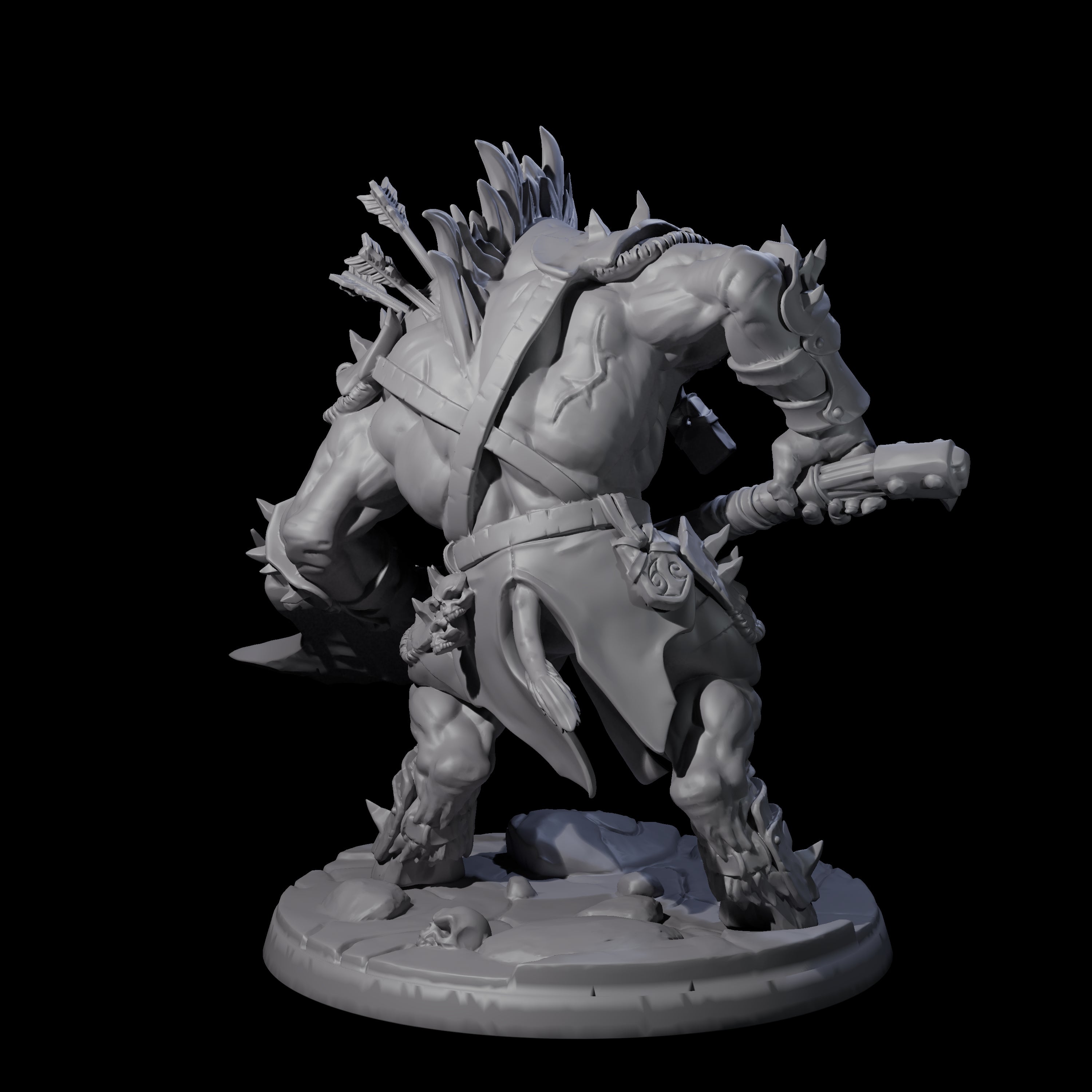 Grusome Minotaur A Miniature for Dungeons and Dragons, Pathfinder or other TTRPGs