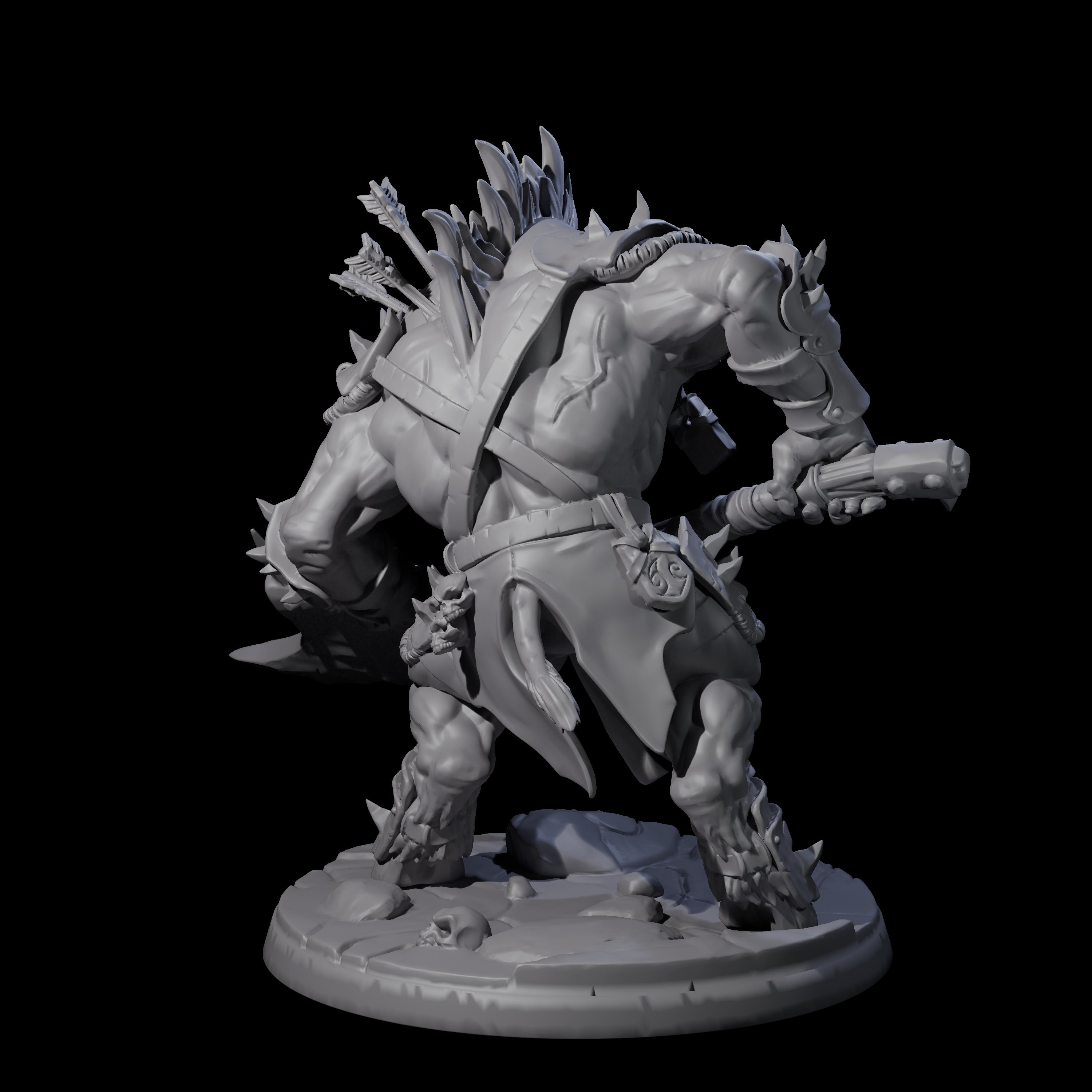 Grusome Minotaur A Miniature for Dungeons and Dragons, Pathfinder or other TTRPGs