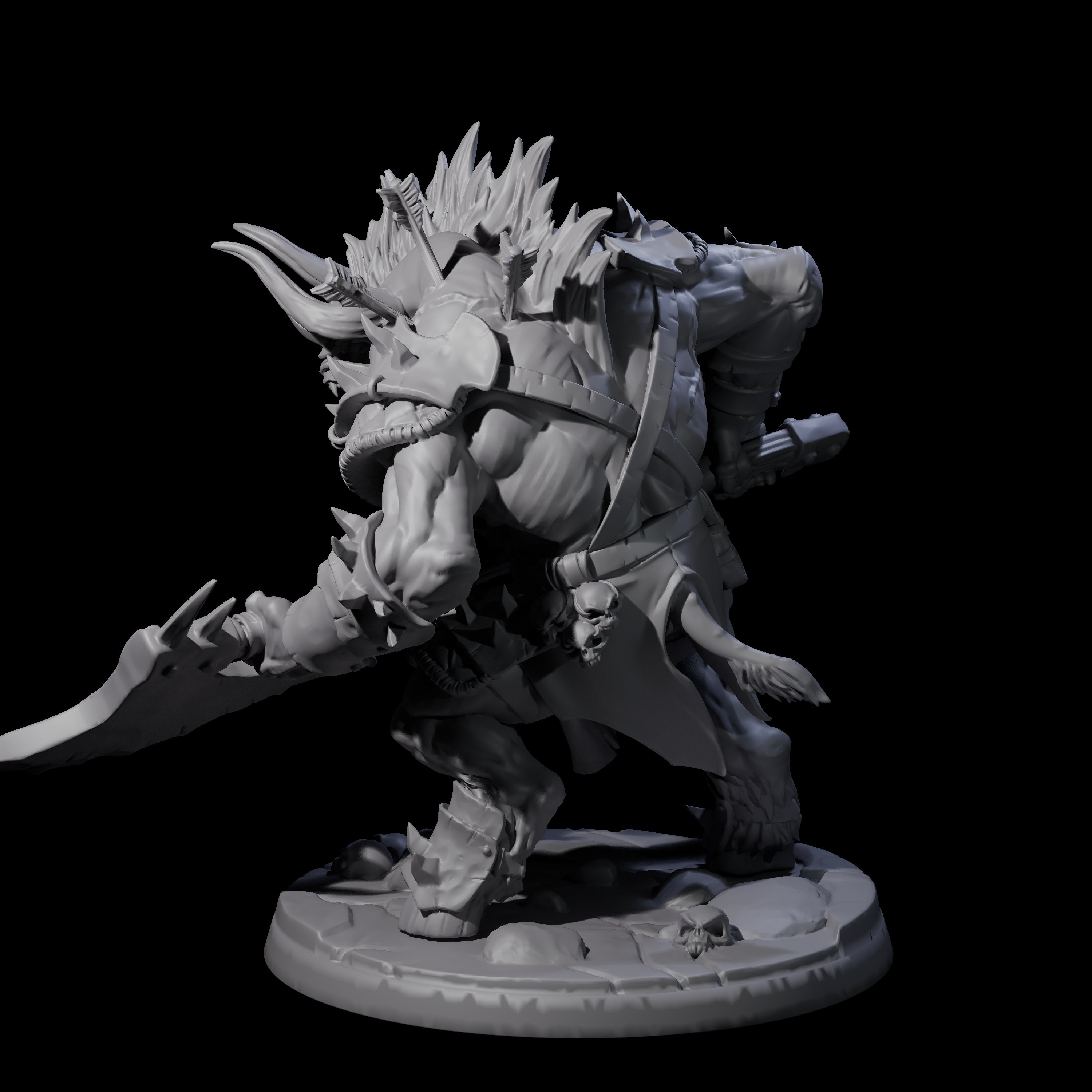 Grusome Minotaur A Miniature for Dungeons and Dragons, Pathfinder or other TTRPGs