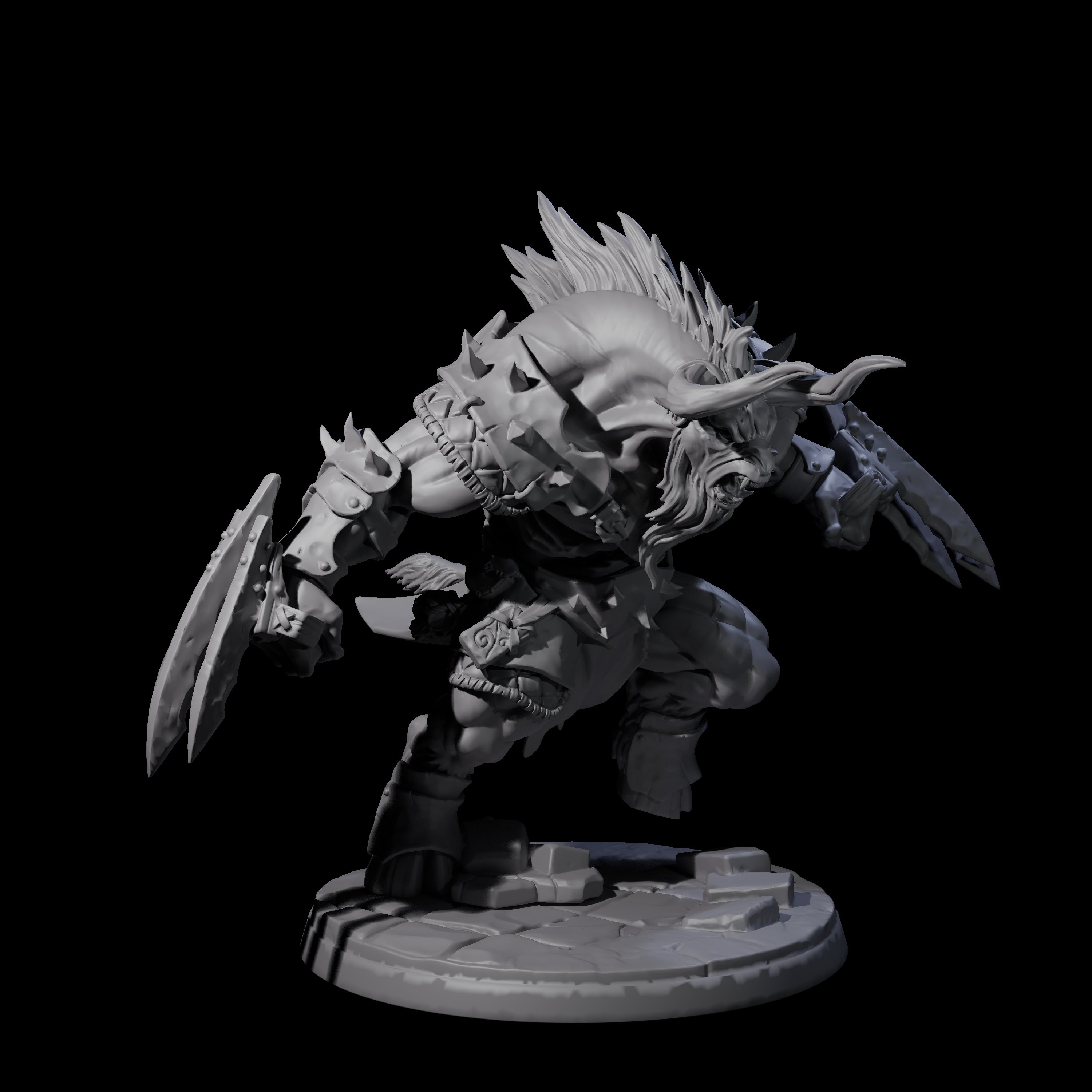 Grusome Minotaur C Miniature for Dungeons and Dragons, Pathfinder or other TTRPGs