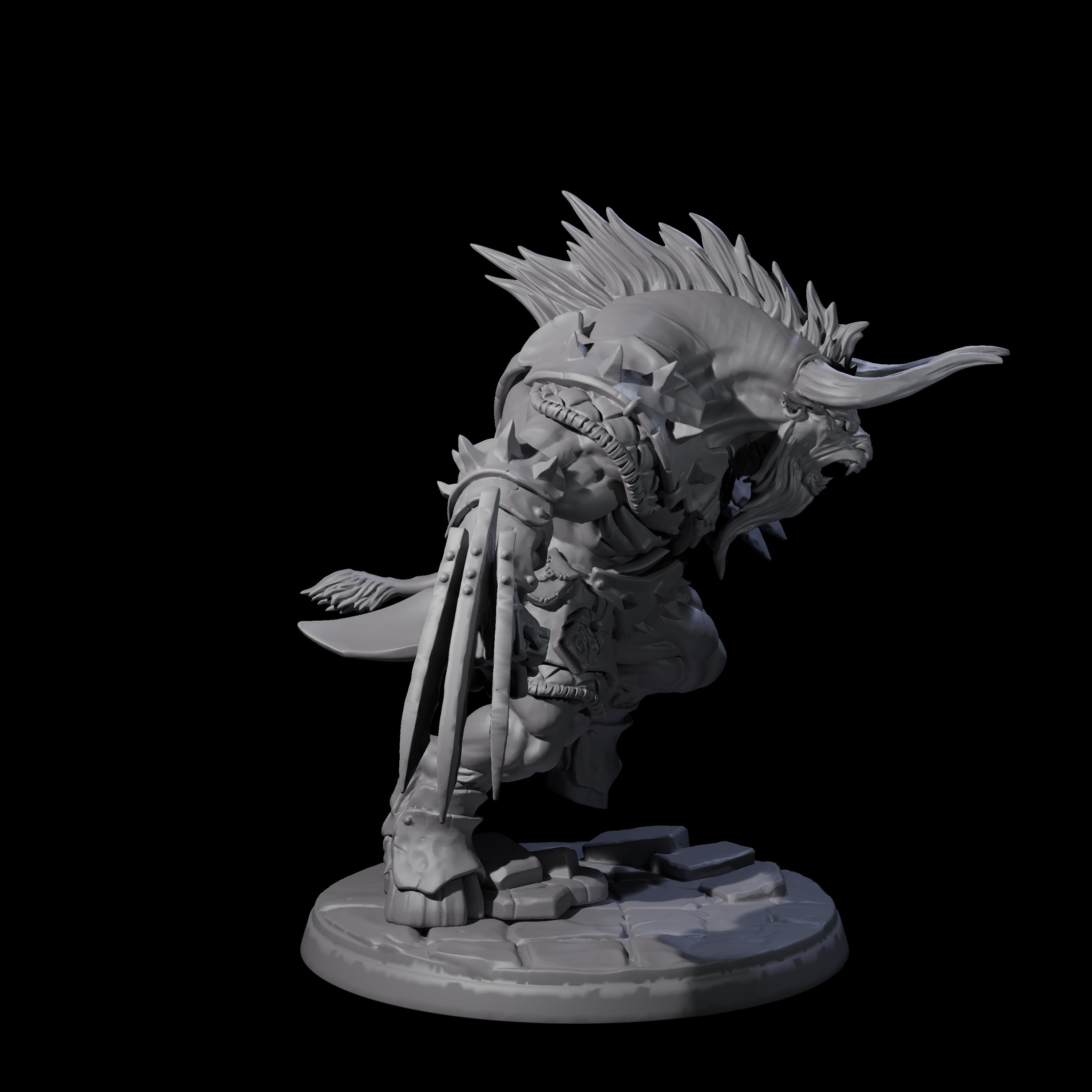 Grusome Minotaur C Miniature for Dungeons and Dragons, Pathfinder or other TTRPGs