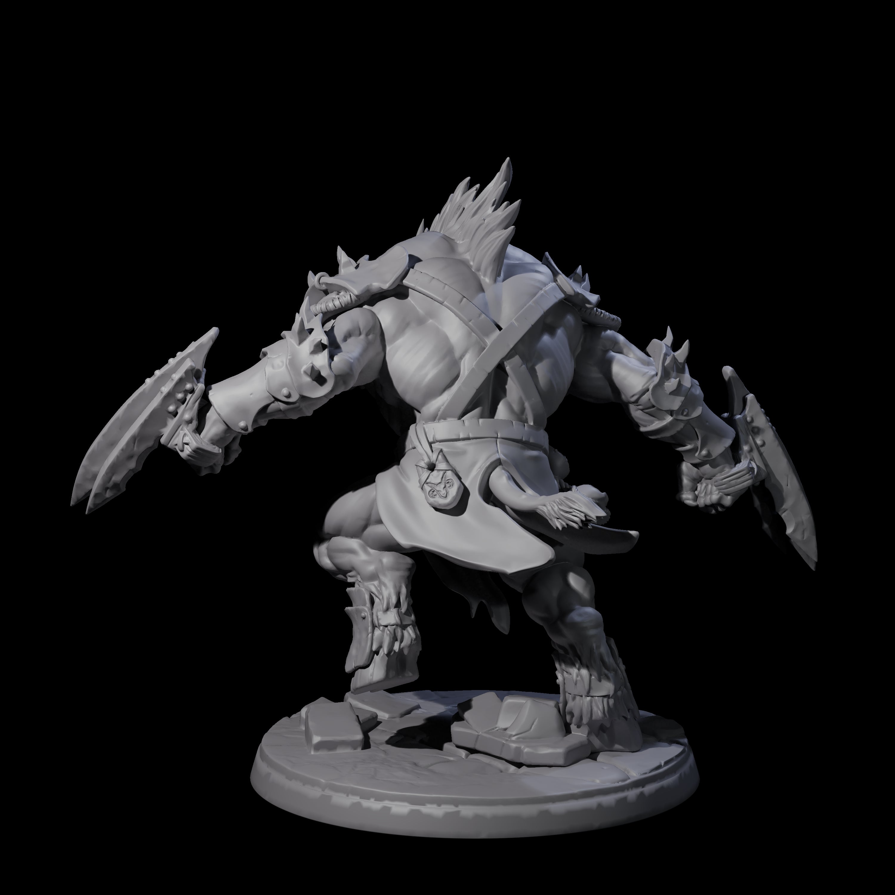 Grusome Minotaur C Miniature for Dungeons and Dragons, Pathfinder or other TTRPGs