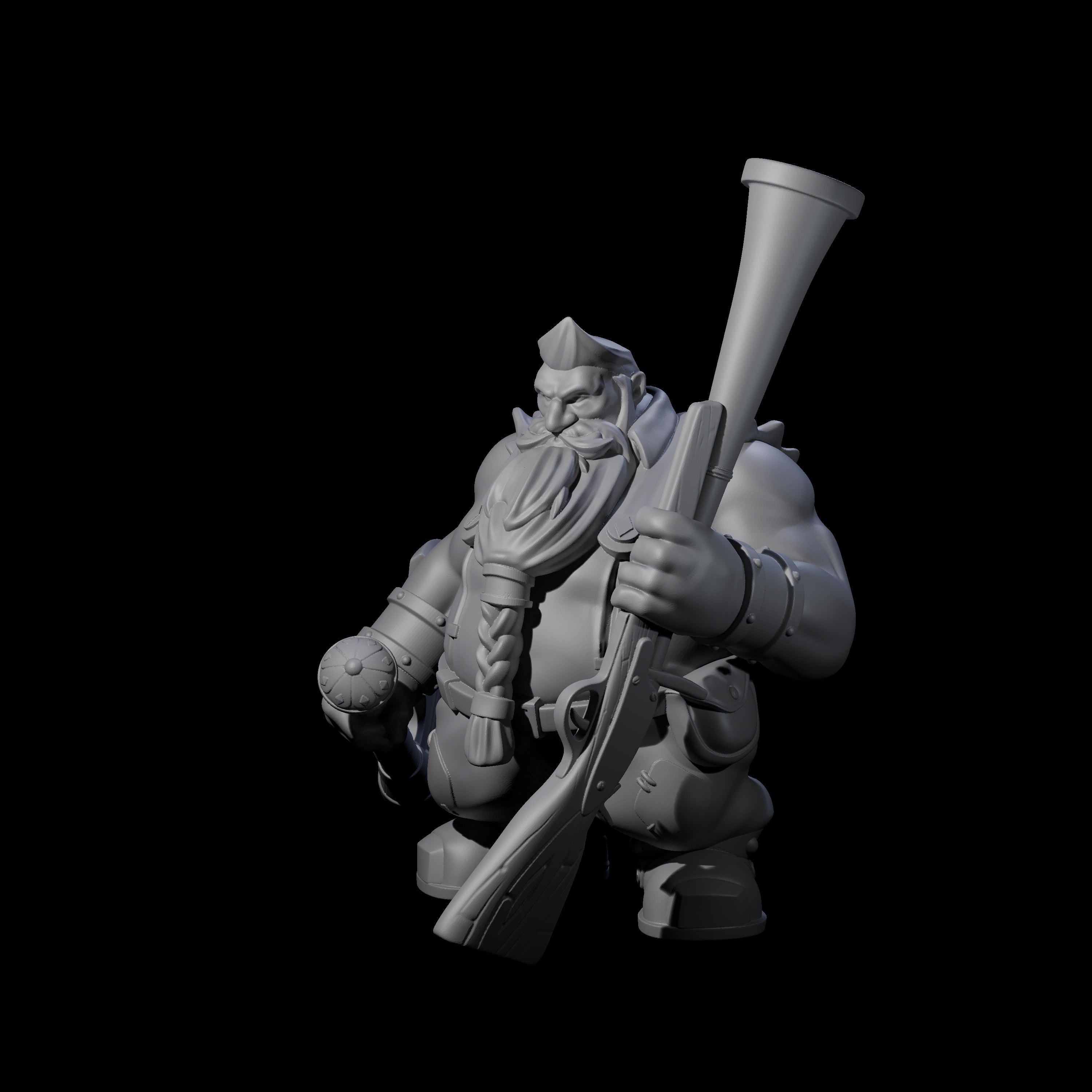 Guldram - Classic Dwarf Hunter Miniature for Dungeons and Dragons, Pathfinder or other TTRPGs